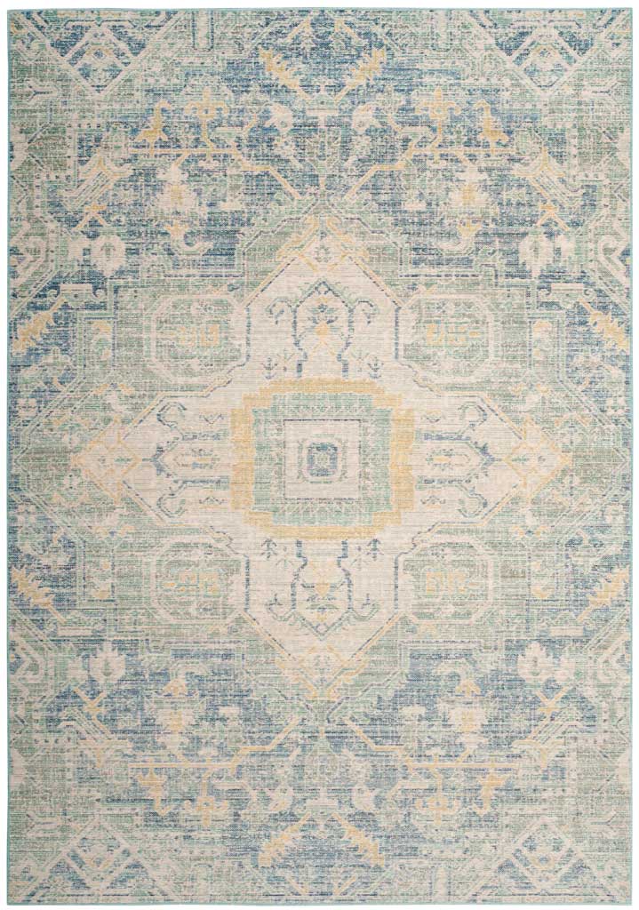 Windsor Blue/Lime Area Rug - Image 2