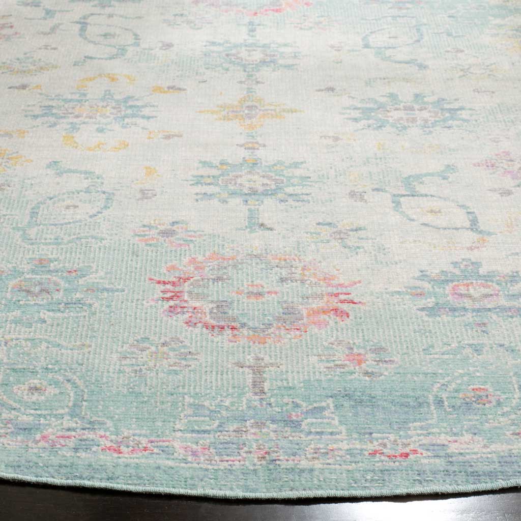 Windsor Fade Seafoam/Blue Round Rug - Image 2
