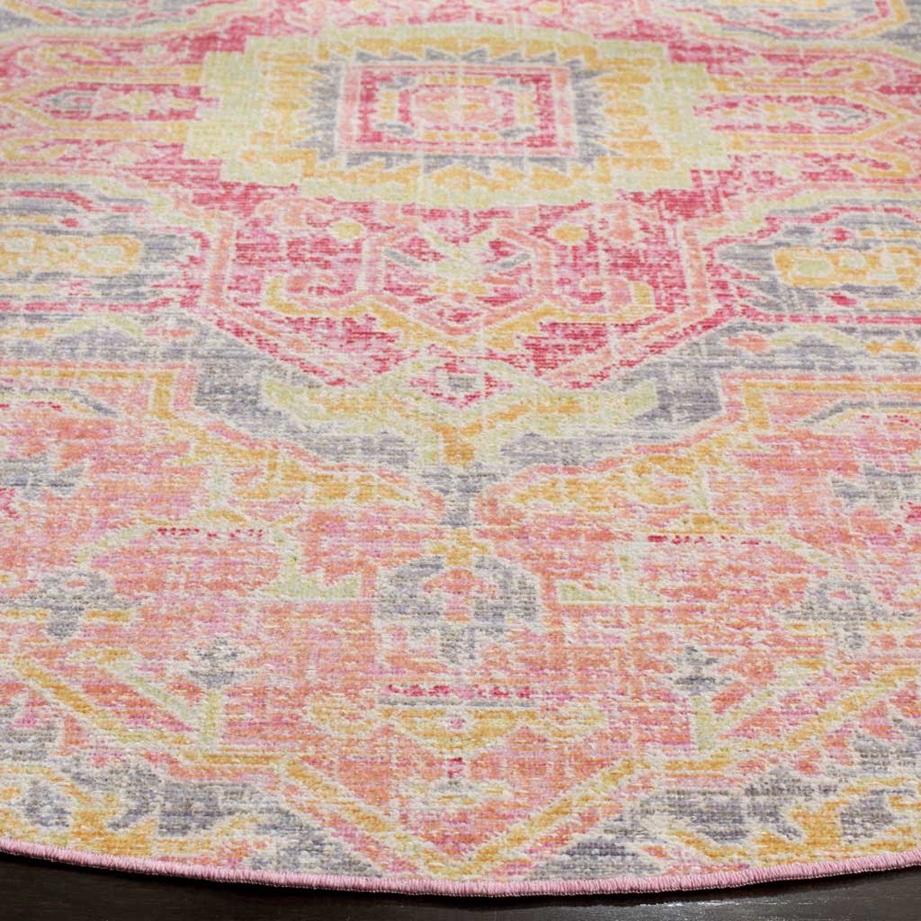 Windsor Fuchsia/Blue Round Rug - Image 2