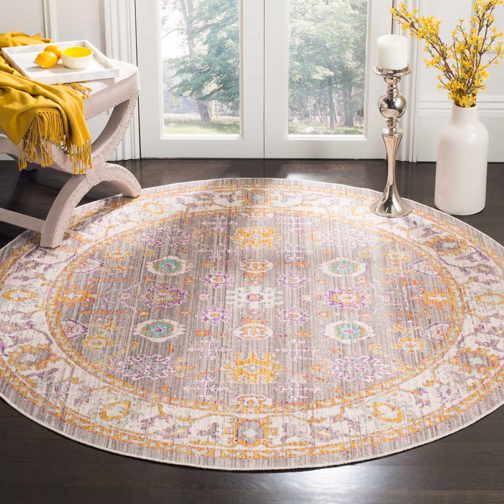 Windsor Gray/Cream Round Rug - Image 3