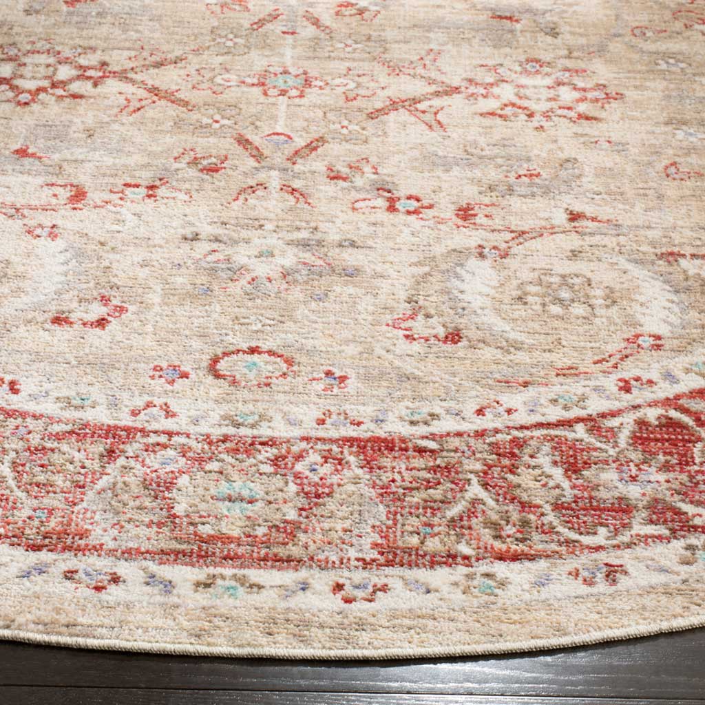 Windsor Ivory/Red Round Rug - Image 2