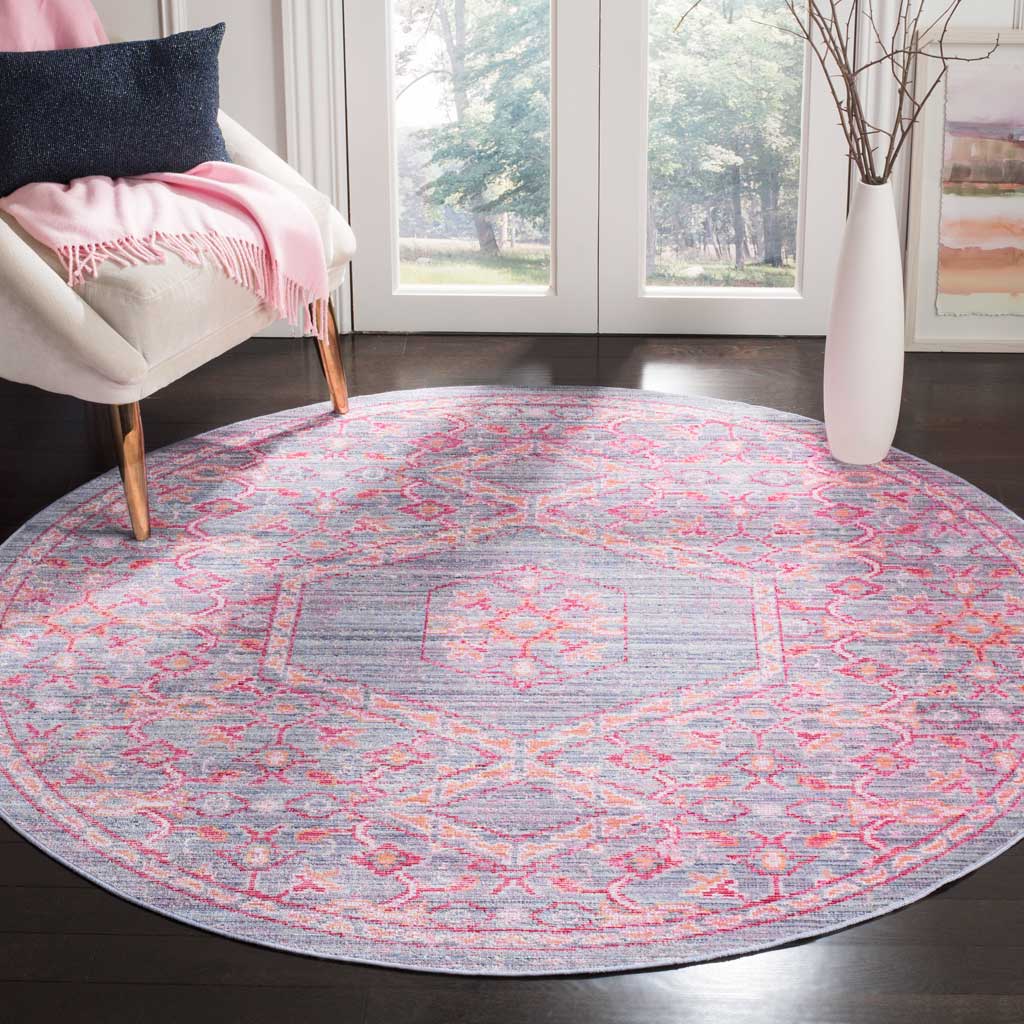 Windsor Lavender/Fuchsia Round Rug - Image 3