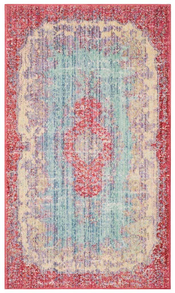 Windsor Light Blue/Fuchsia Area Rug - Image 2