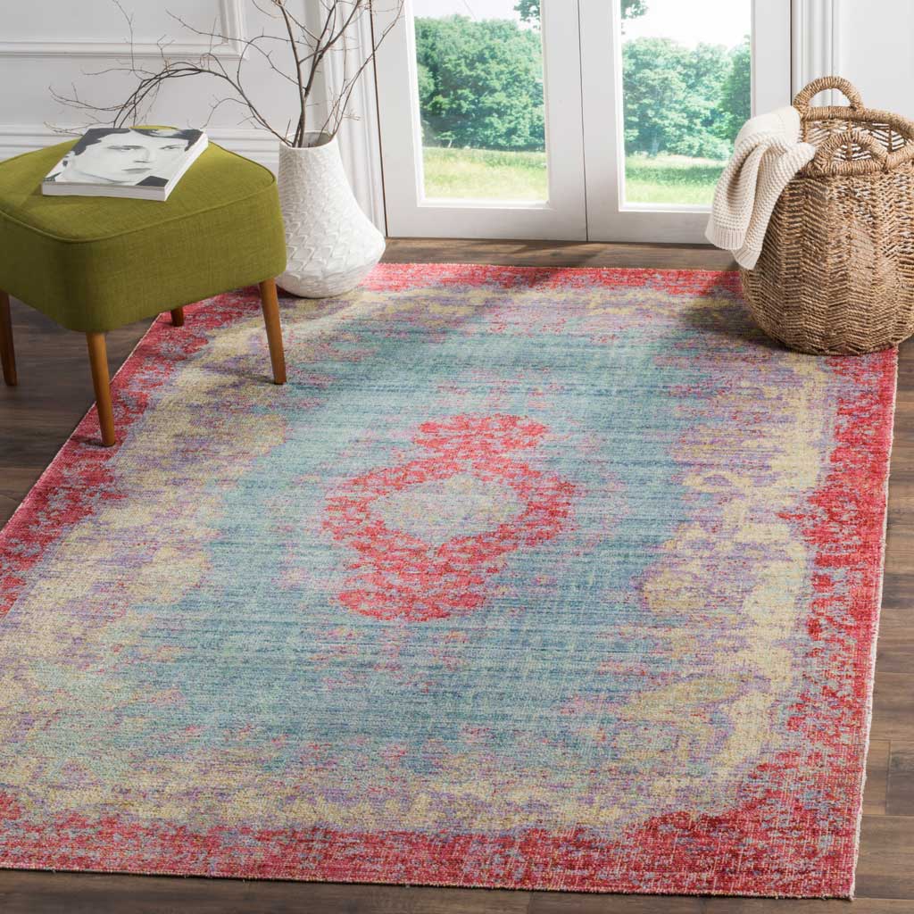 Windsor Light Blue/Fuchsia Area Rug - Image 5