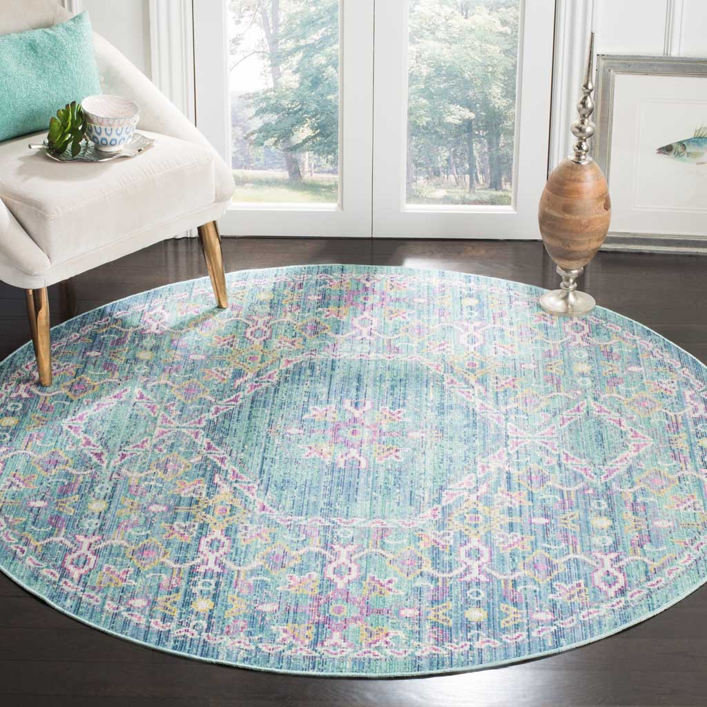Windsor Spa/Fuchsia Round Rug - Image 3