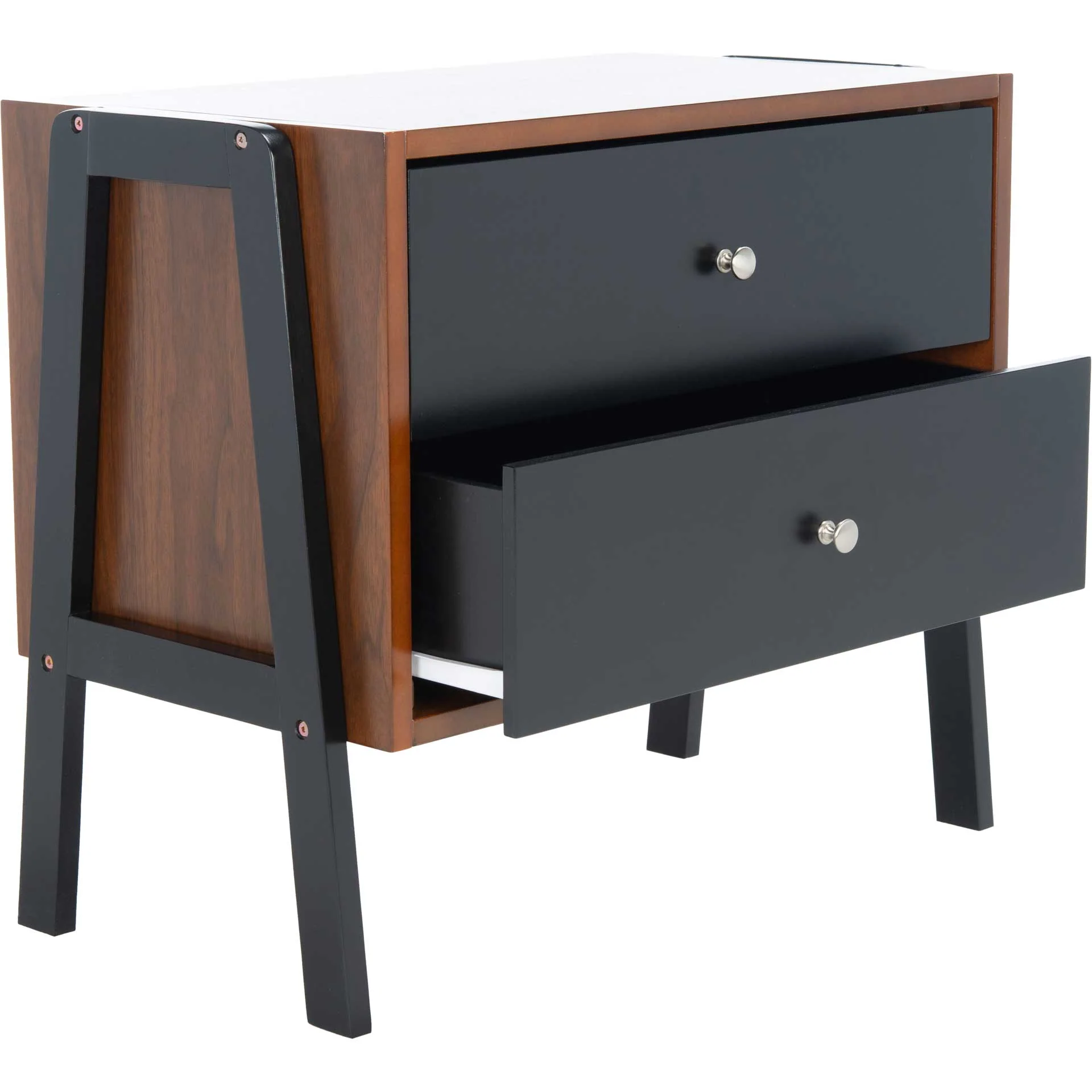 Winnie Night Stand Walnut/Black - Image 2