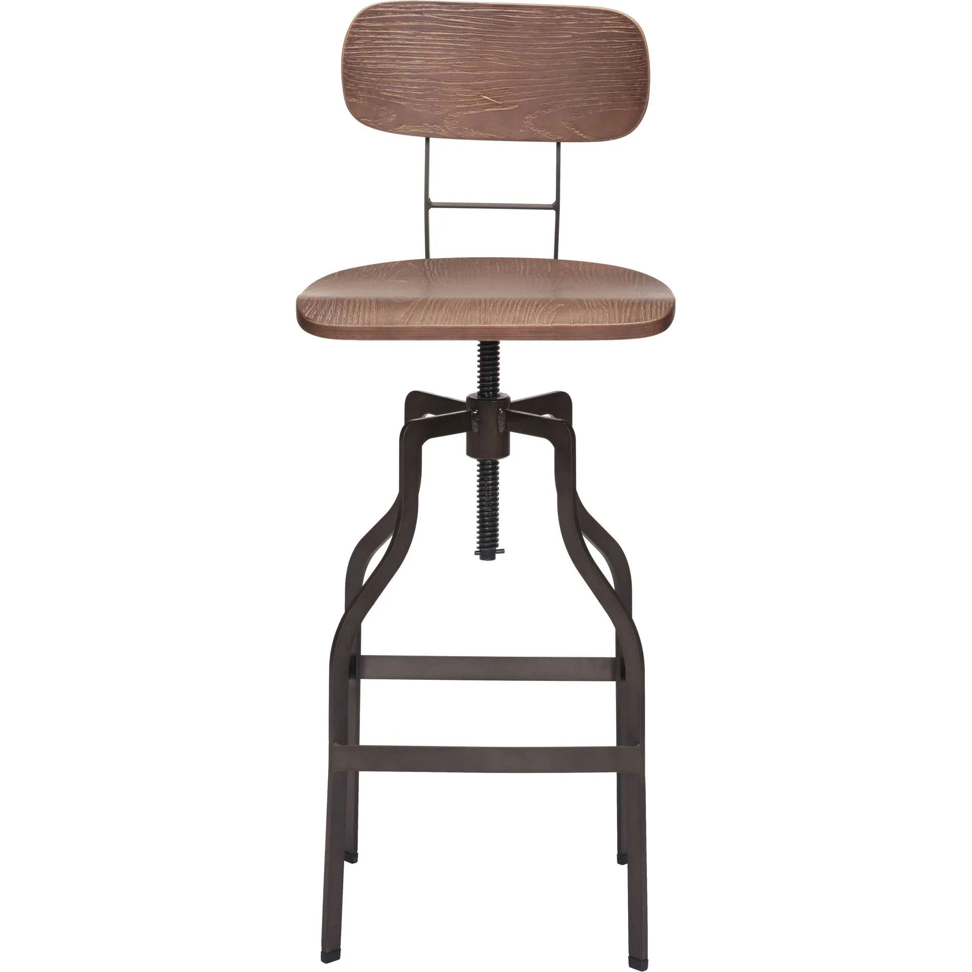 Winslett Bar Chair Brown/Antique Black - Image 3