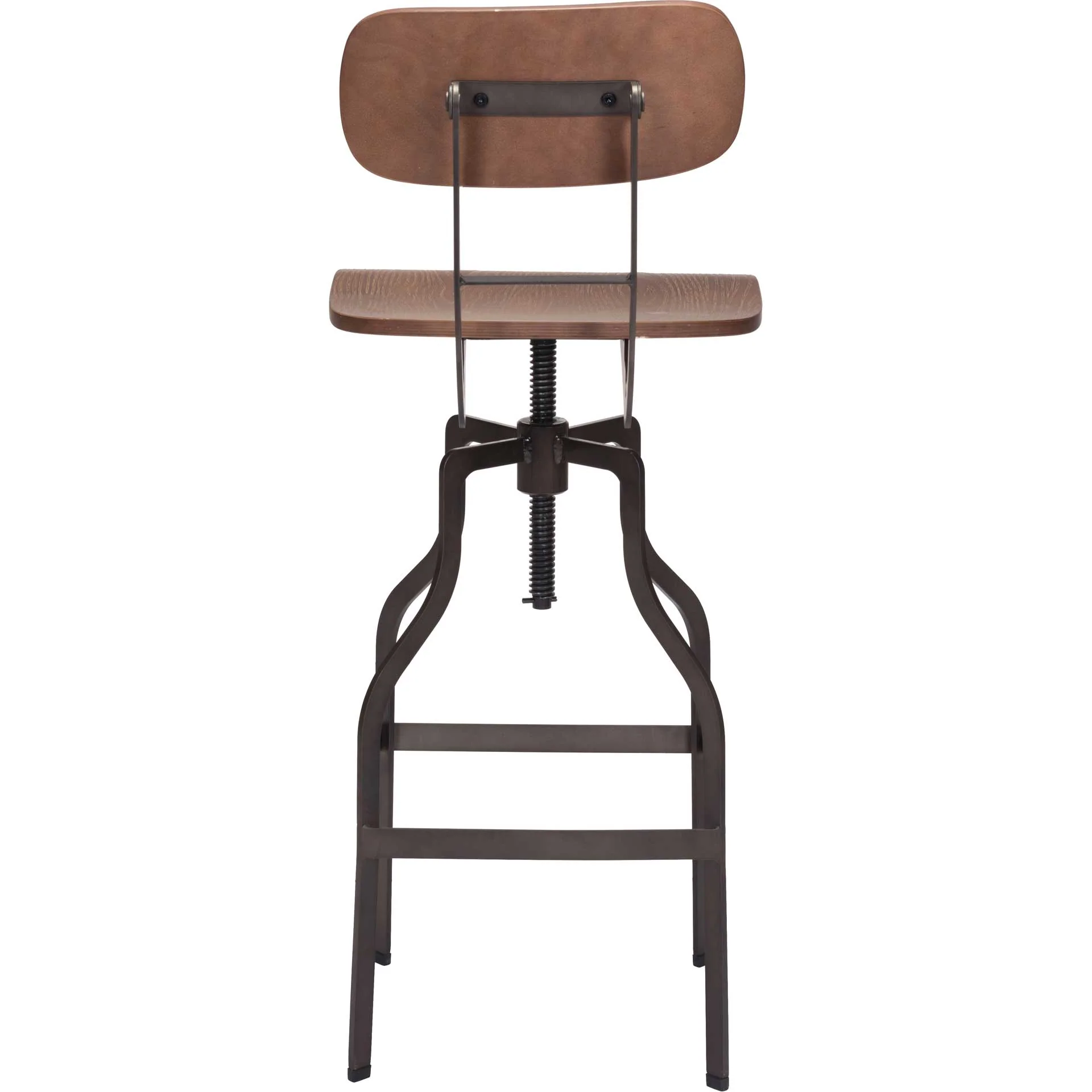Winslett Bar Chair Brown/Antique Black - Image 4