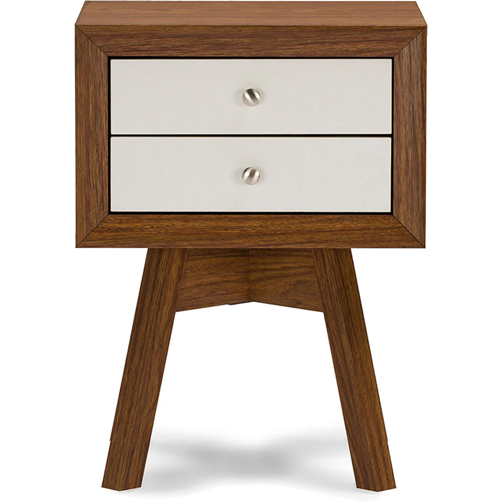 Winston Nightstand Walnut/White - Image 2