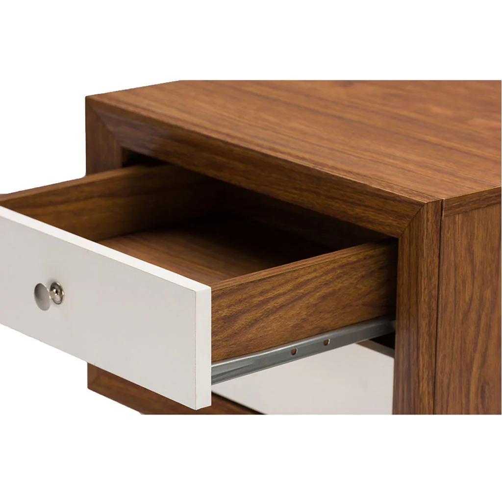 Winston Nightstand Walnut/White - Image 5