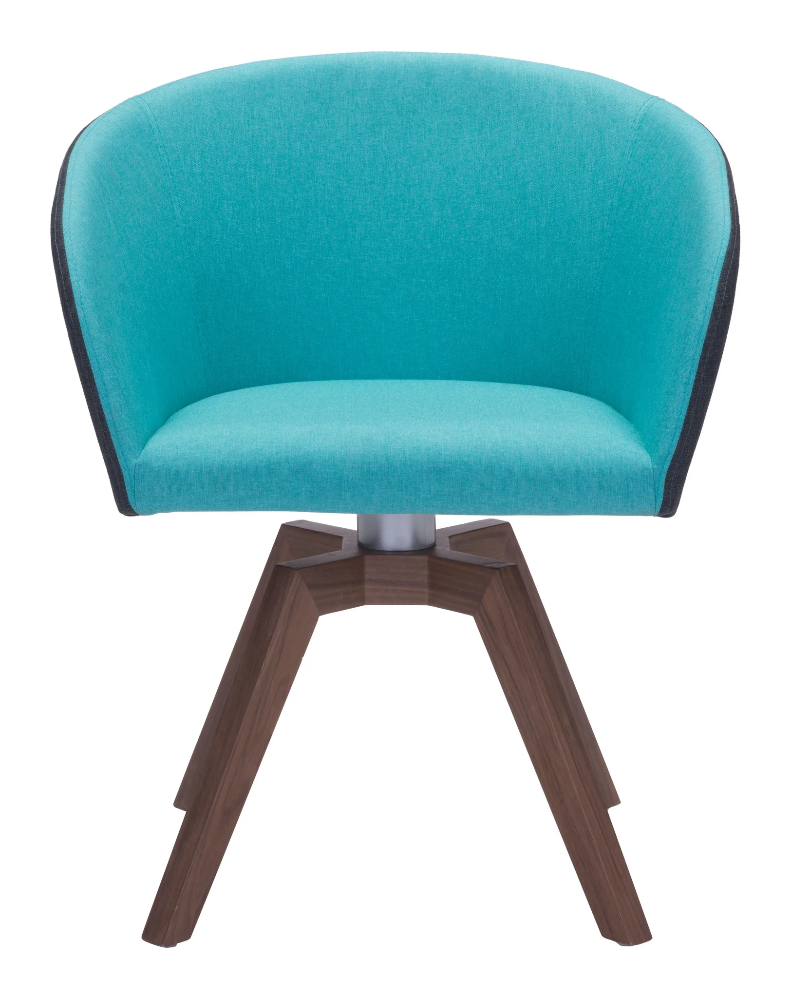 Wisdom Swivel Dining Chair Blue & Gray (Set of 2) - Image 3