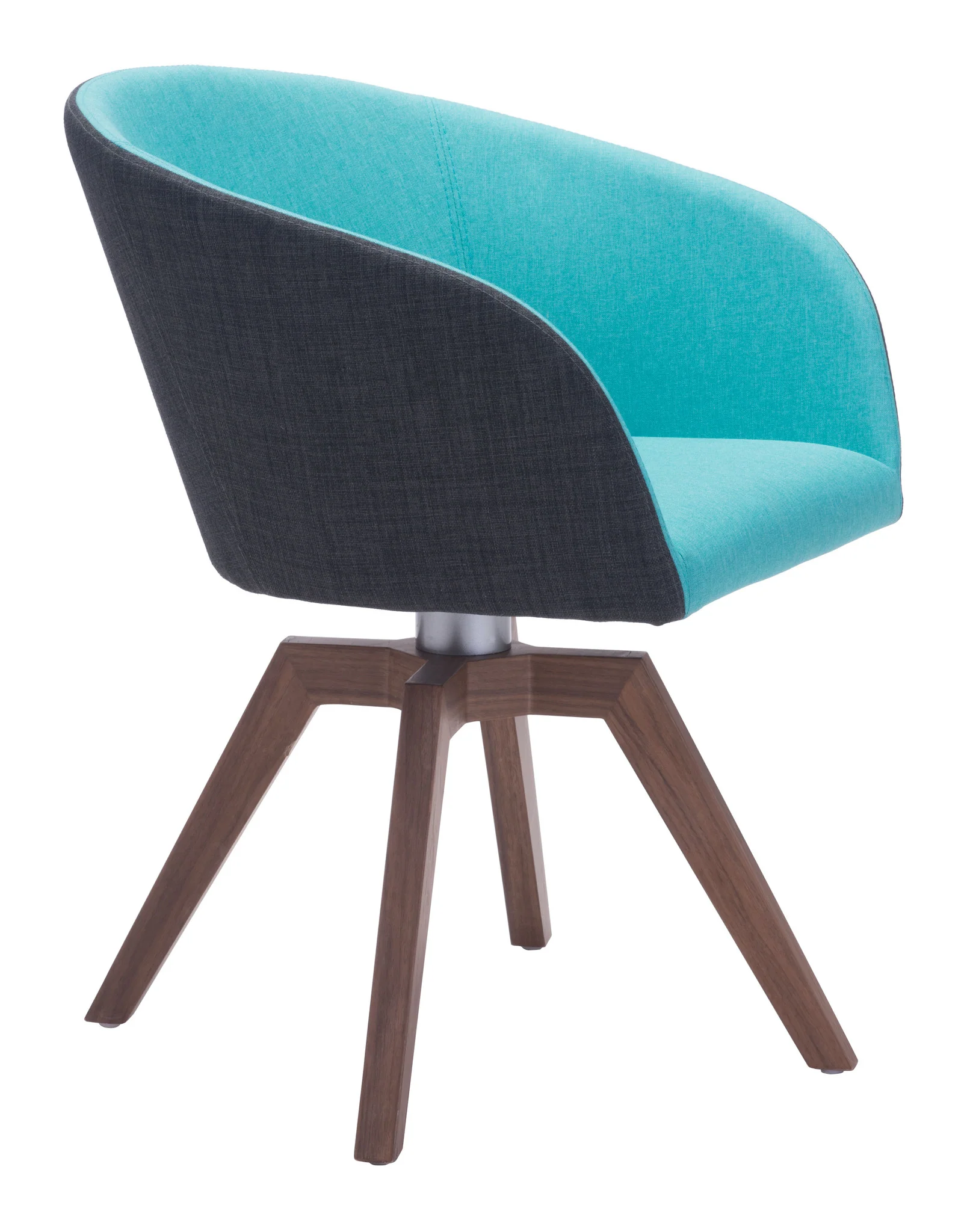 Wisdom Swivel Dining Chair Blue & Gray (Set of 2) - Image 5