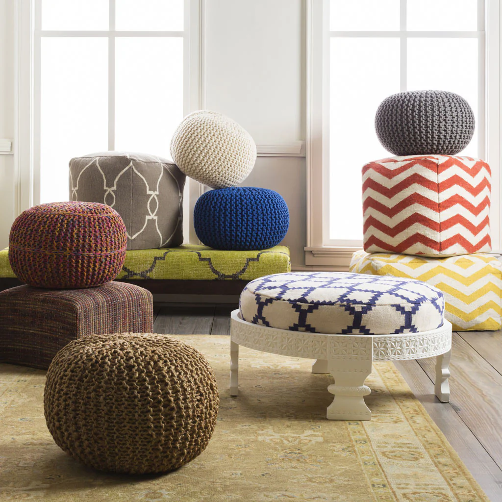 Wisteria Multi-Color Sphere Pouf - Image 2