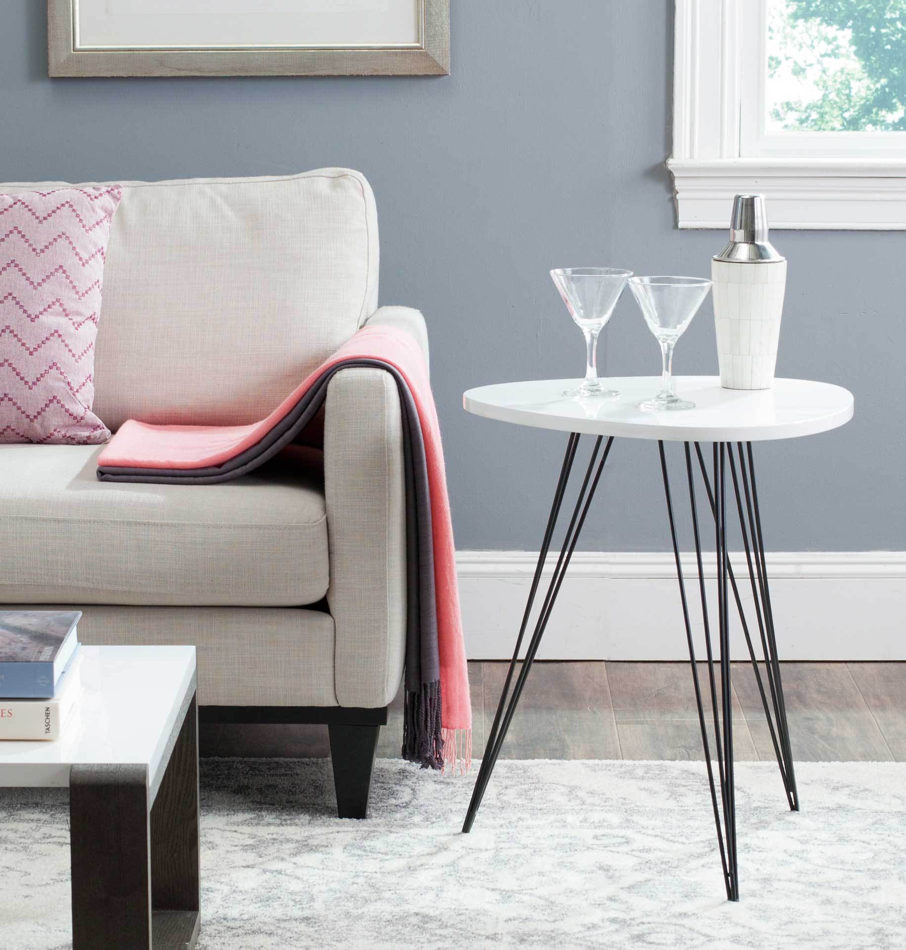Woltan Lacquer Side Table White - Image 2