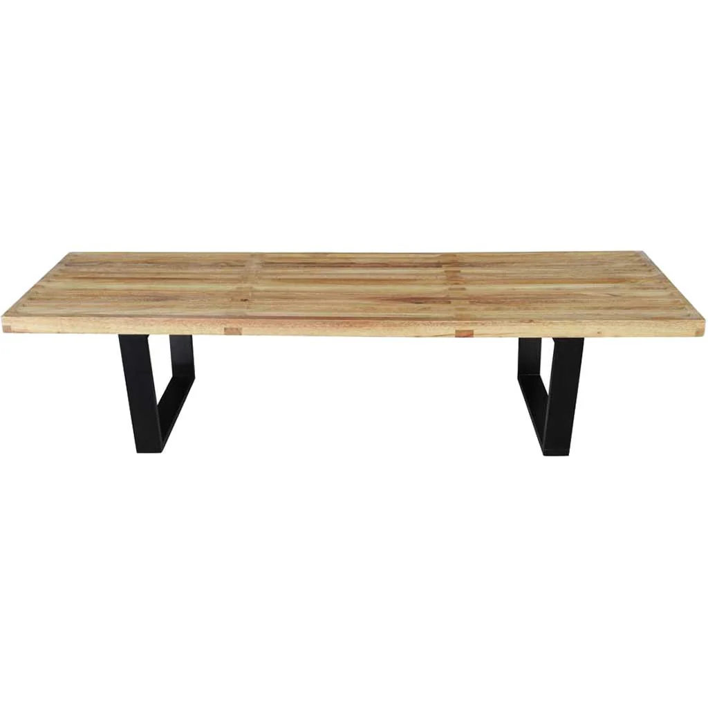 Wood Bench 60" Natural - Image 2