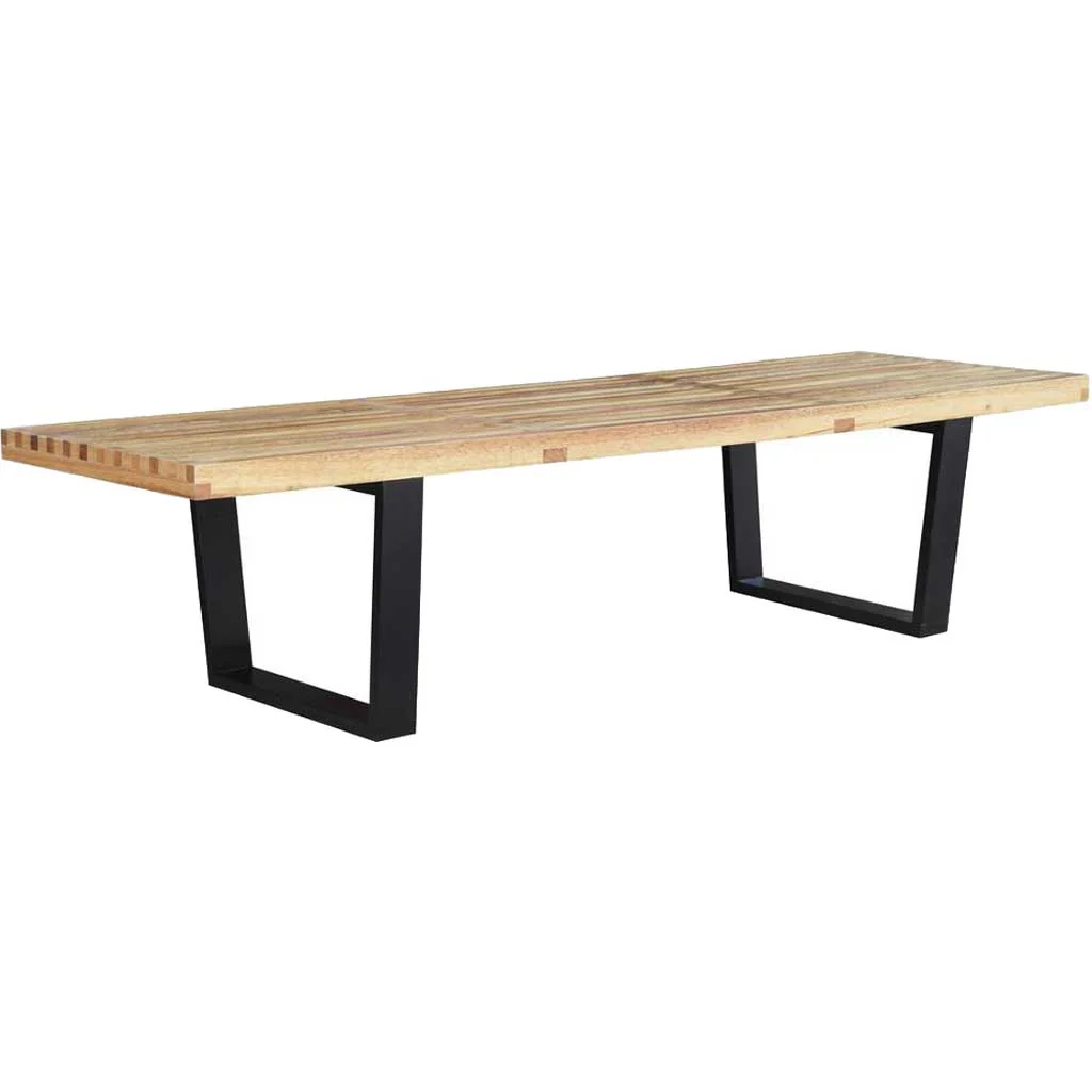 Wood Bench 60" Natural - Image 3