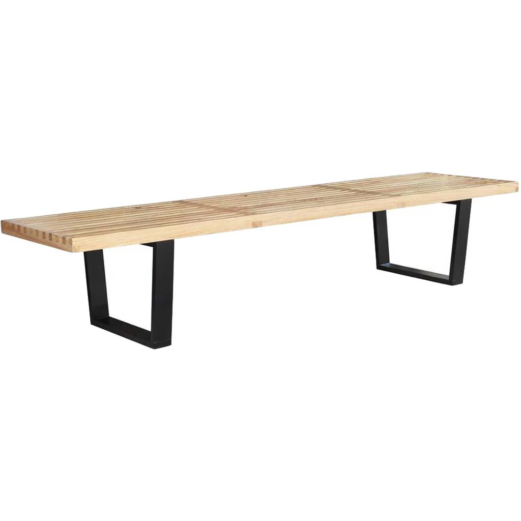 Wood Bench 72" Natural - Image 2