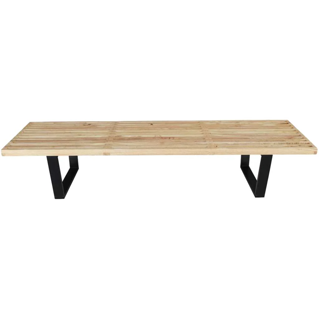 Wood Bench 72" Natural - Image 4