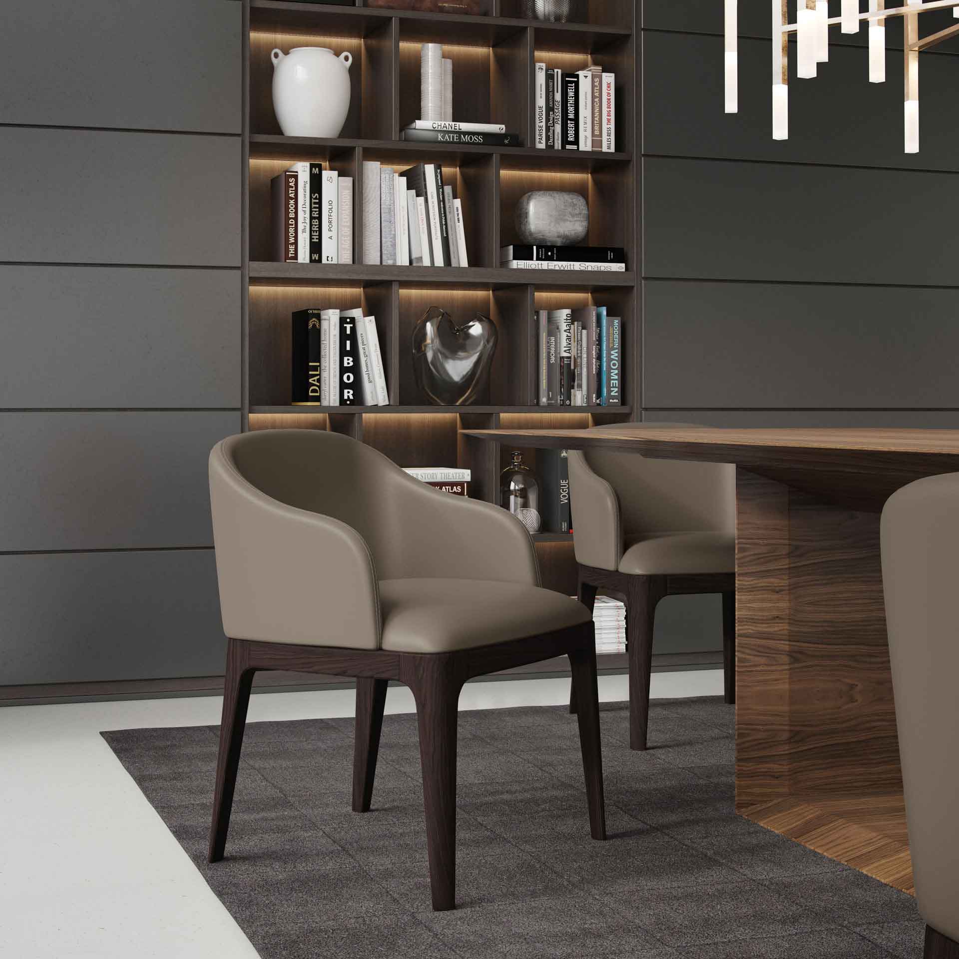 Wooster Dining Arm Chair Castle Gray - Image 3