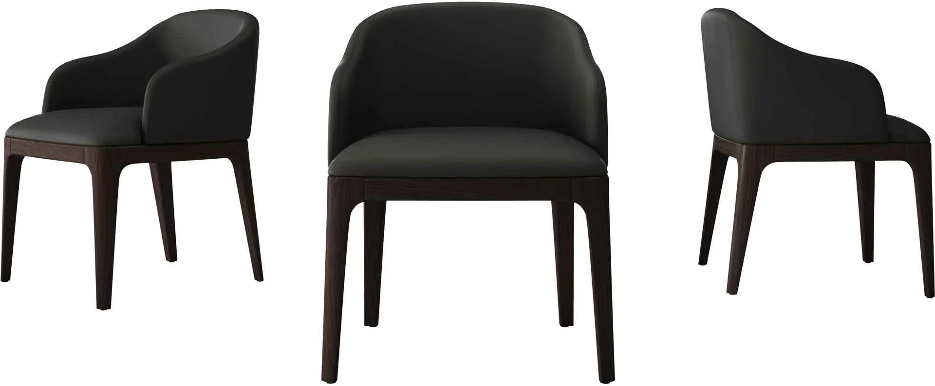 Wooster Dining Arm Chair Gunmetal - Image 2