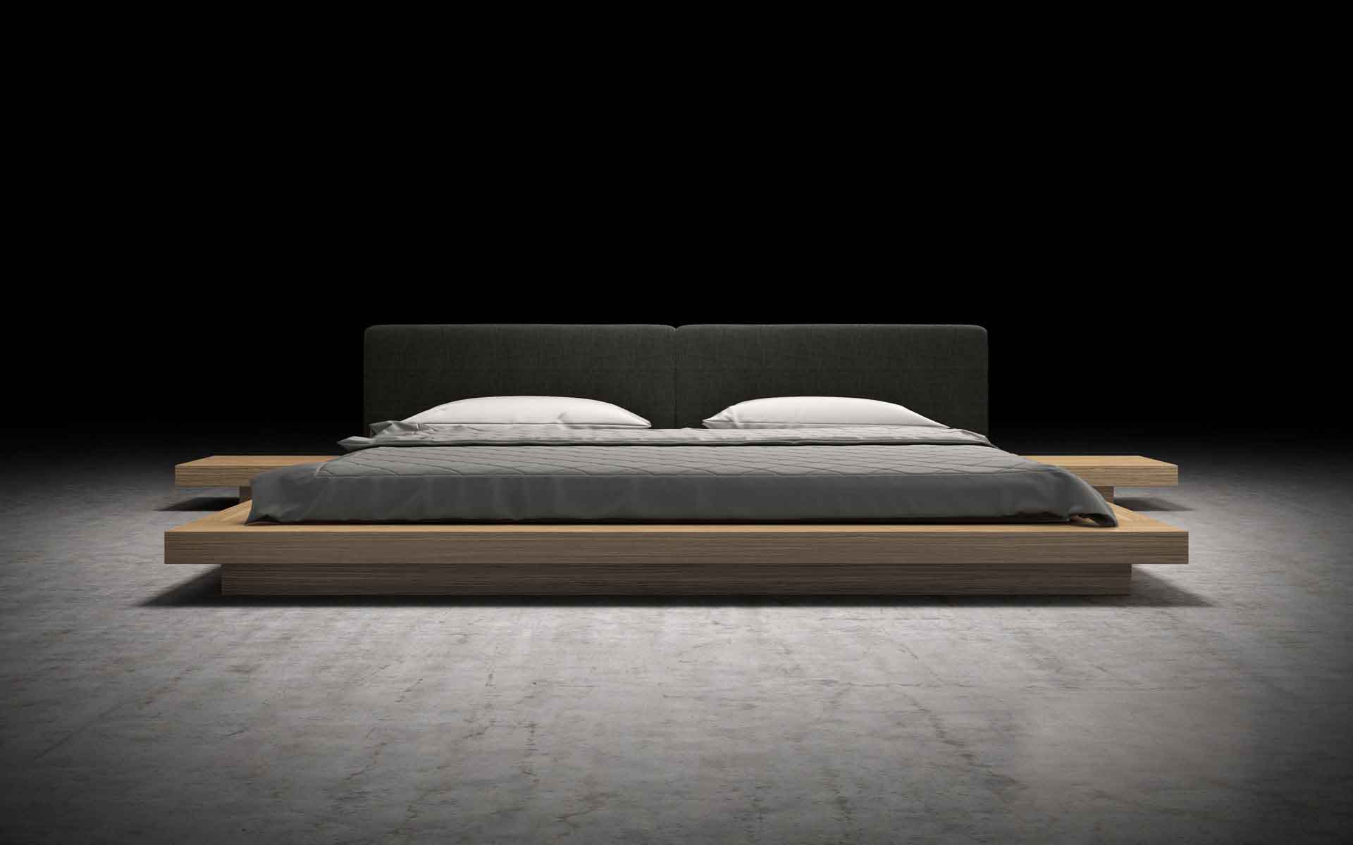 Worth Bed Soft Carbon/Latte Walnut - Image 4