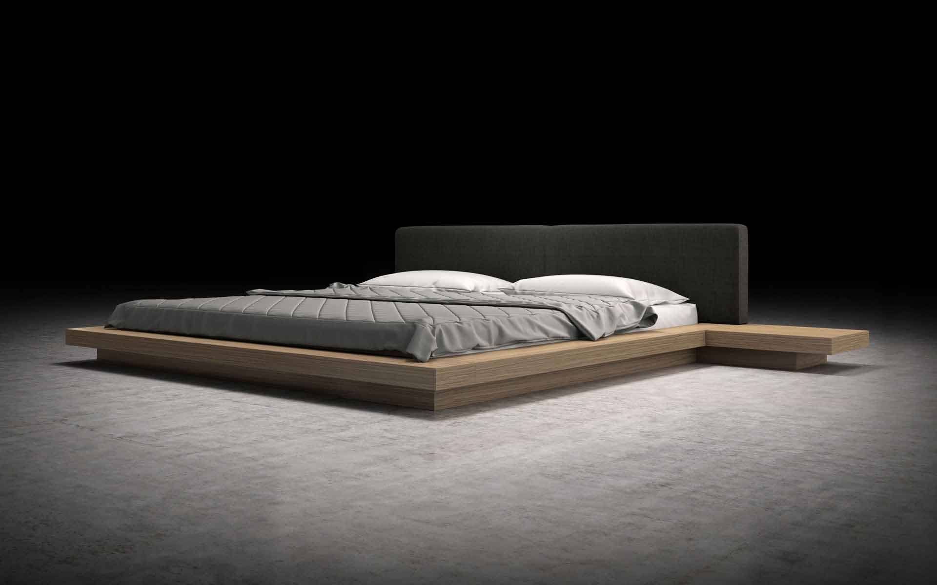 Worth Bed Soft Carbon/Latte Walnut - Image 5