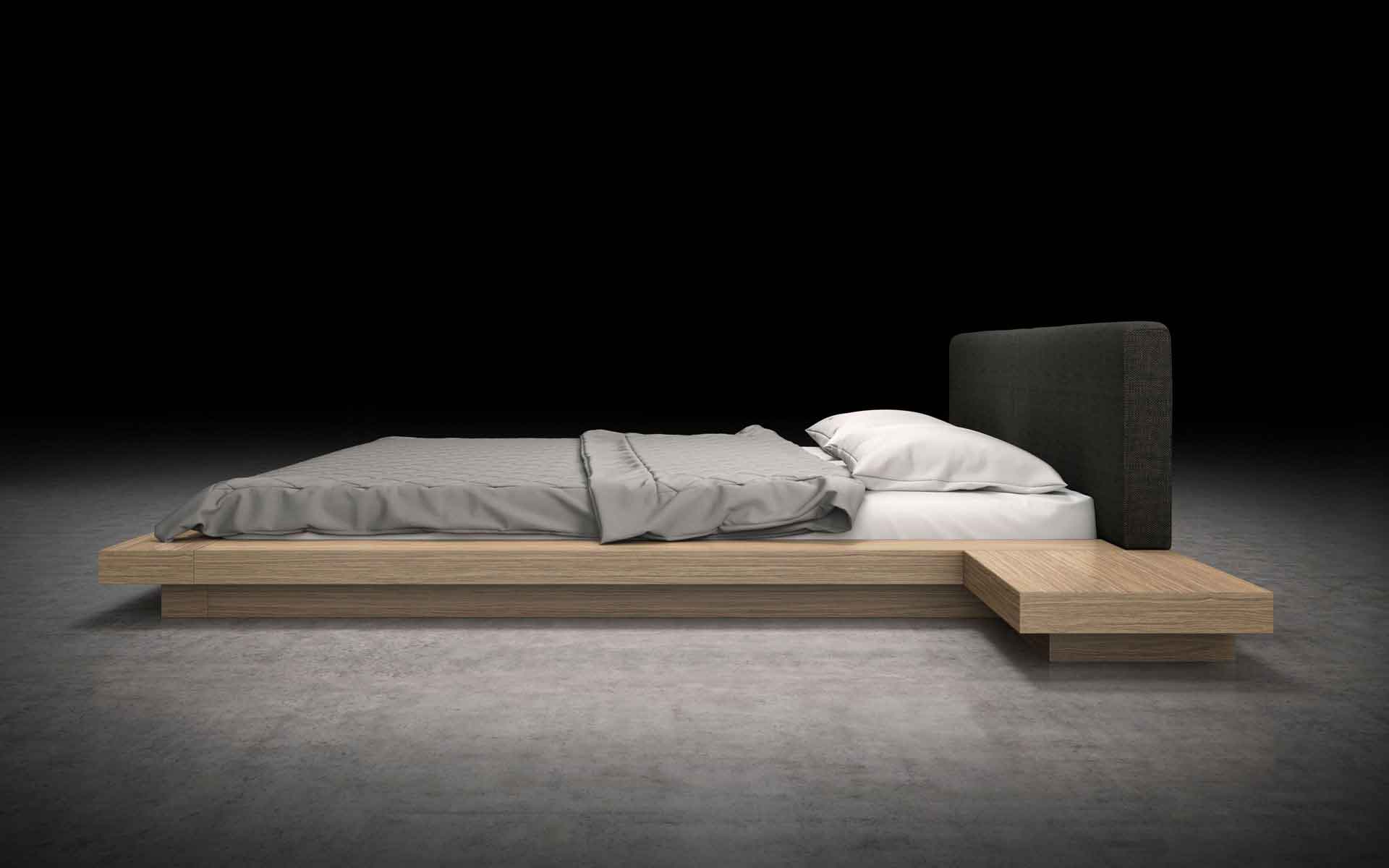 Worth Bed Soft Carbon/Latte Walnut - Image 6