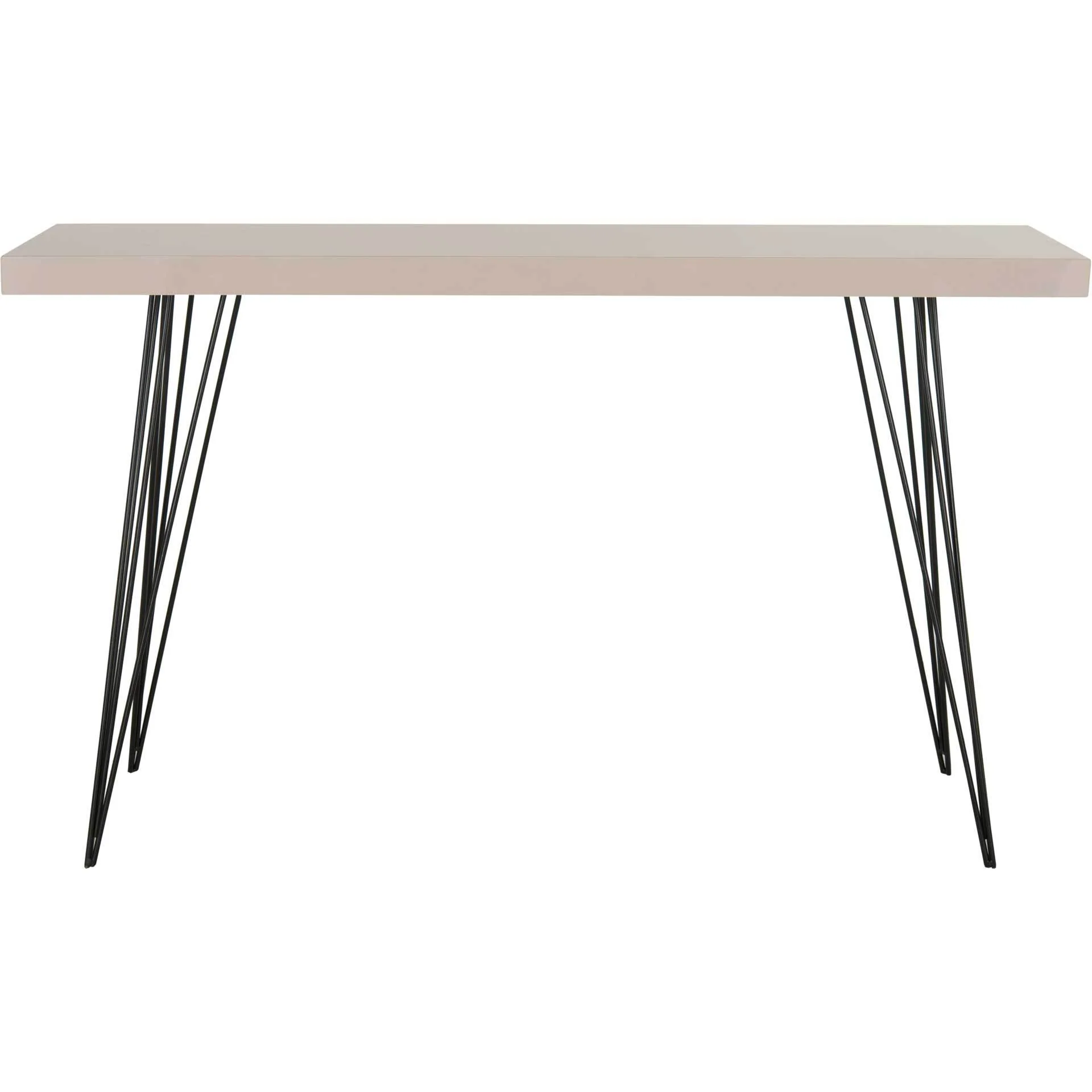 Woven Lacquer Console Taupe - Image 2