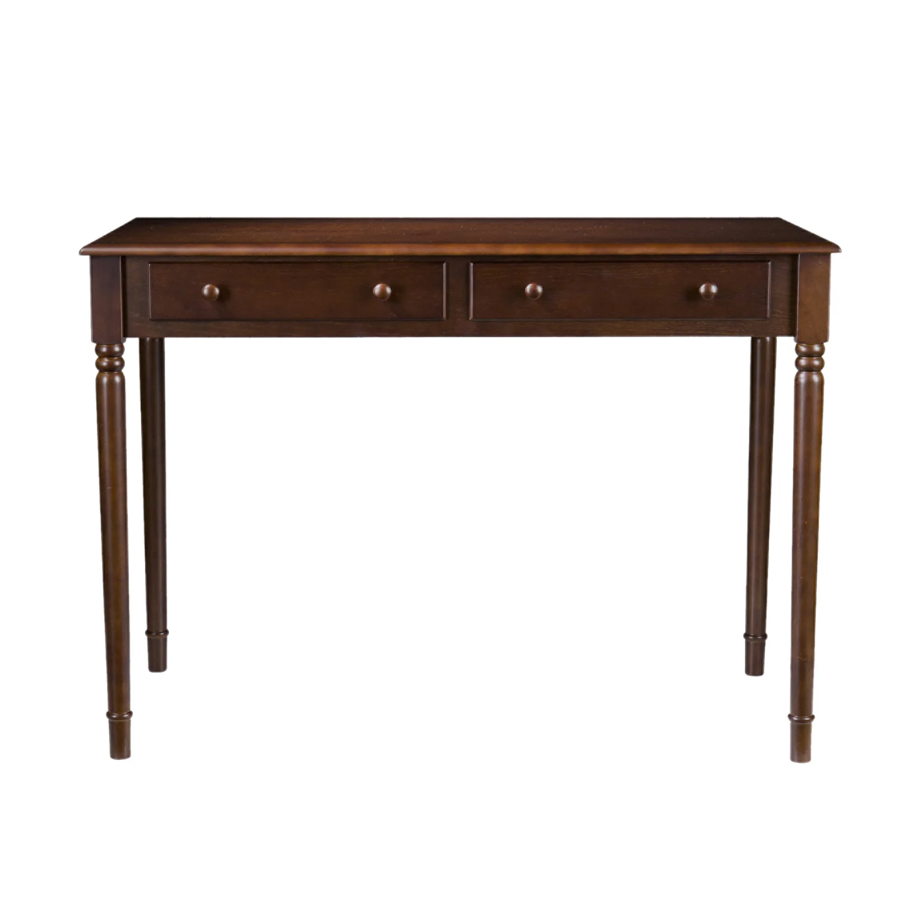 Writers 2-Drawer Desk Espresso - Image 2