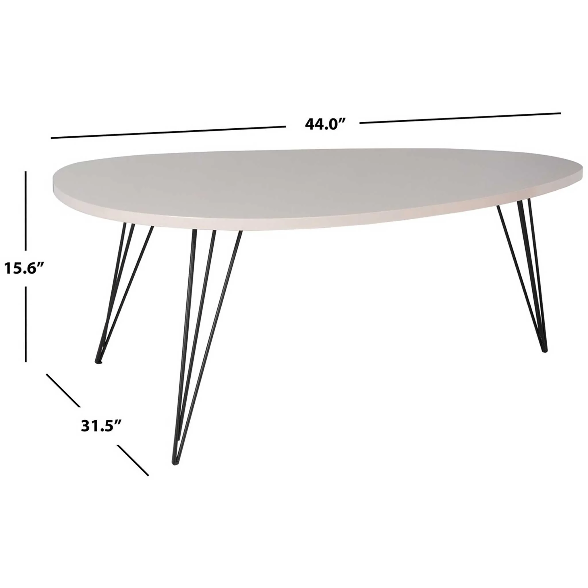 Wyatt Lacquer Coffee Table Taupe - Image 7
