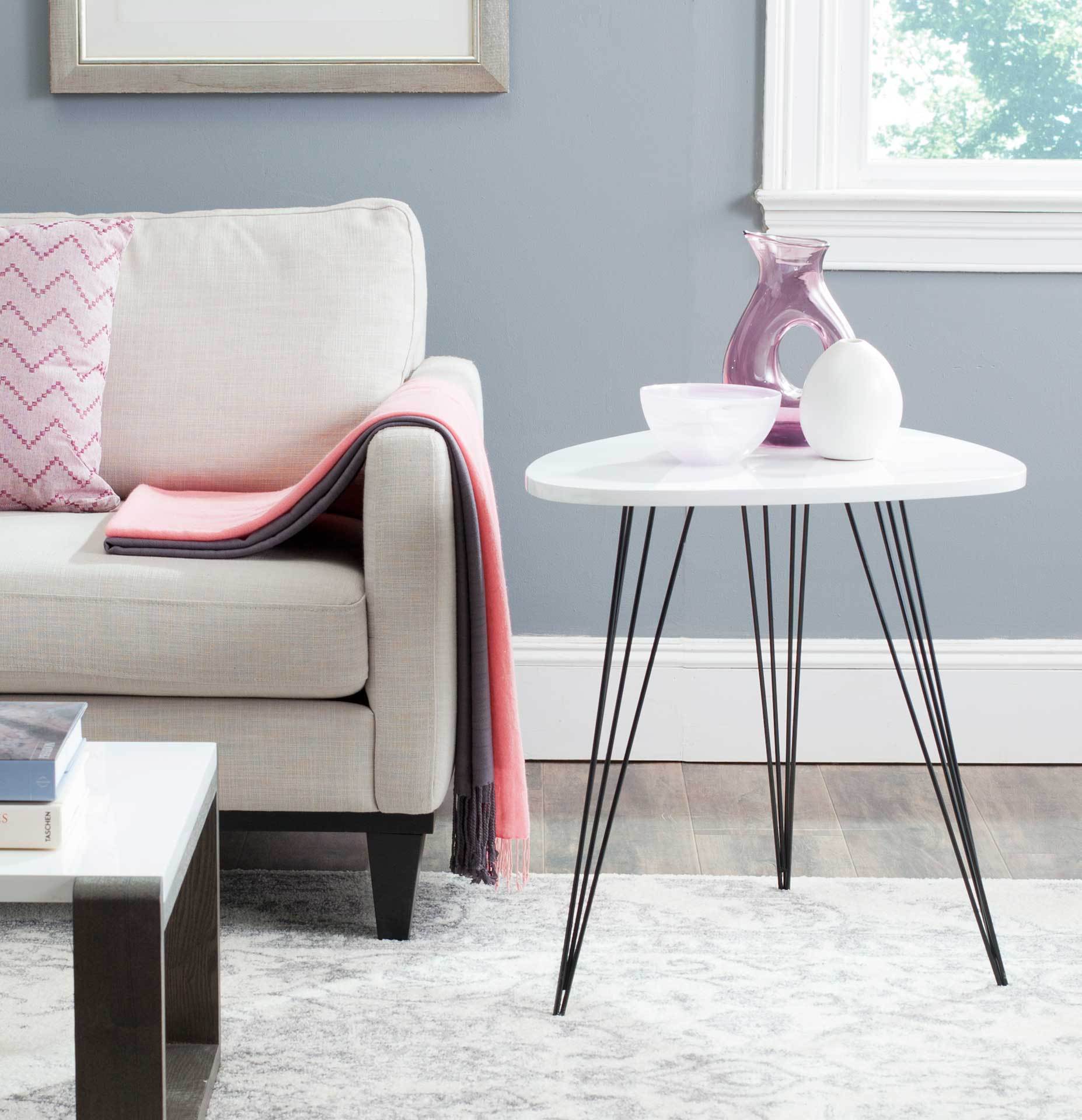 Wyatt Lacquer End Table White - Image 2