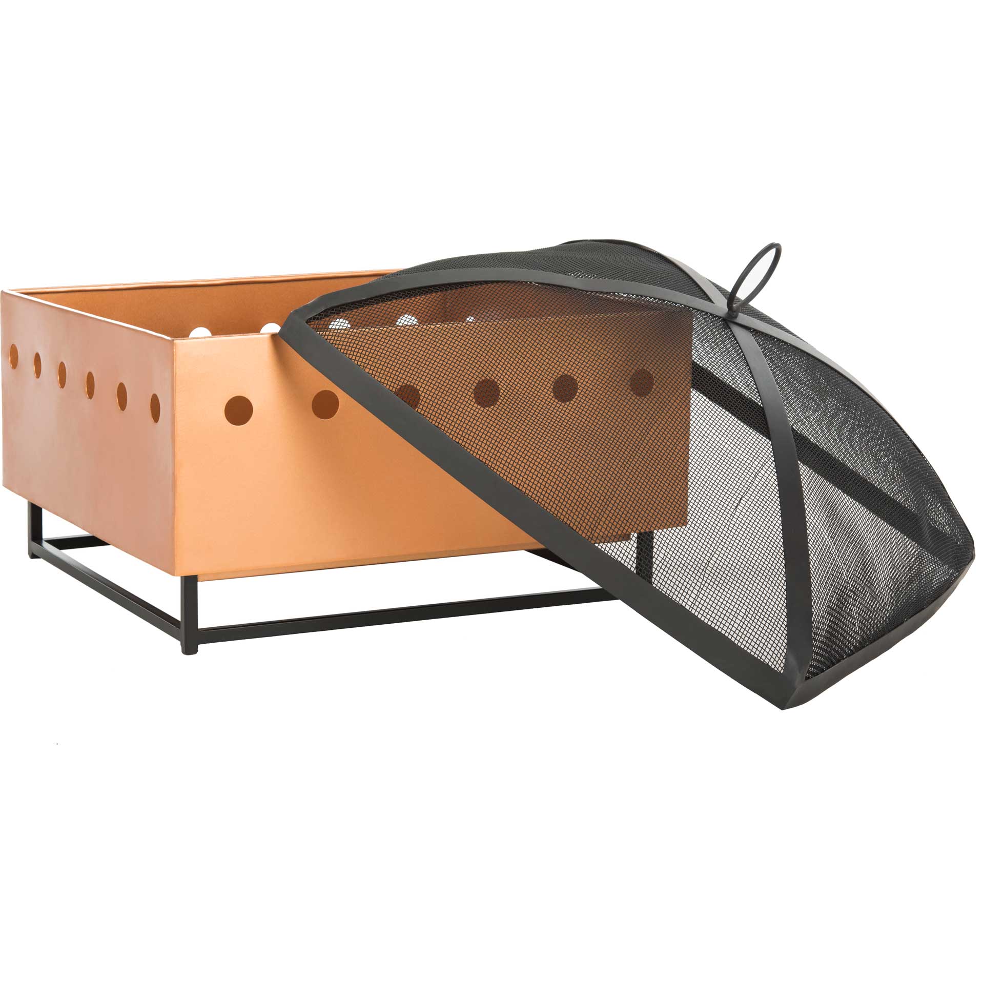 Wynne Square Fire Pit Copper/Black - Image 3