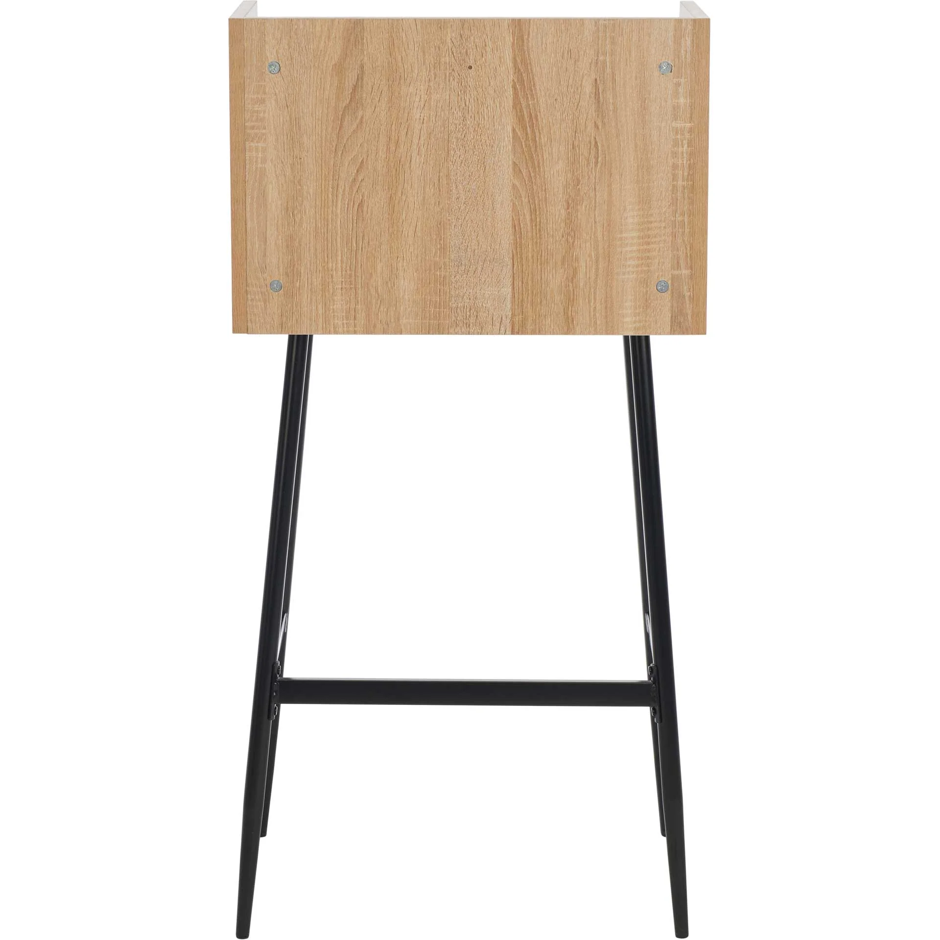 Xavier Modern Secretary Desk Natural/Black - Image 4