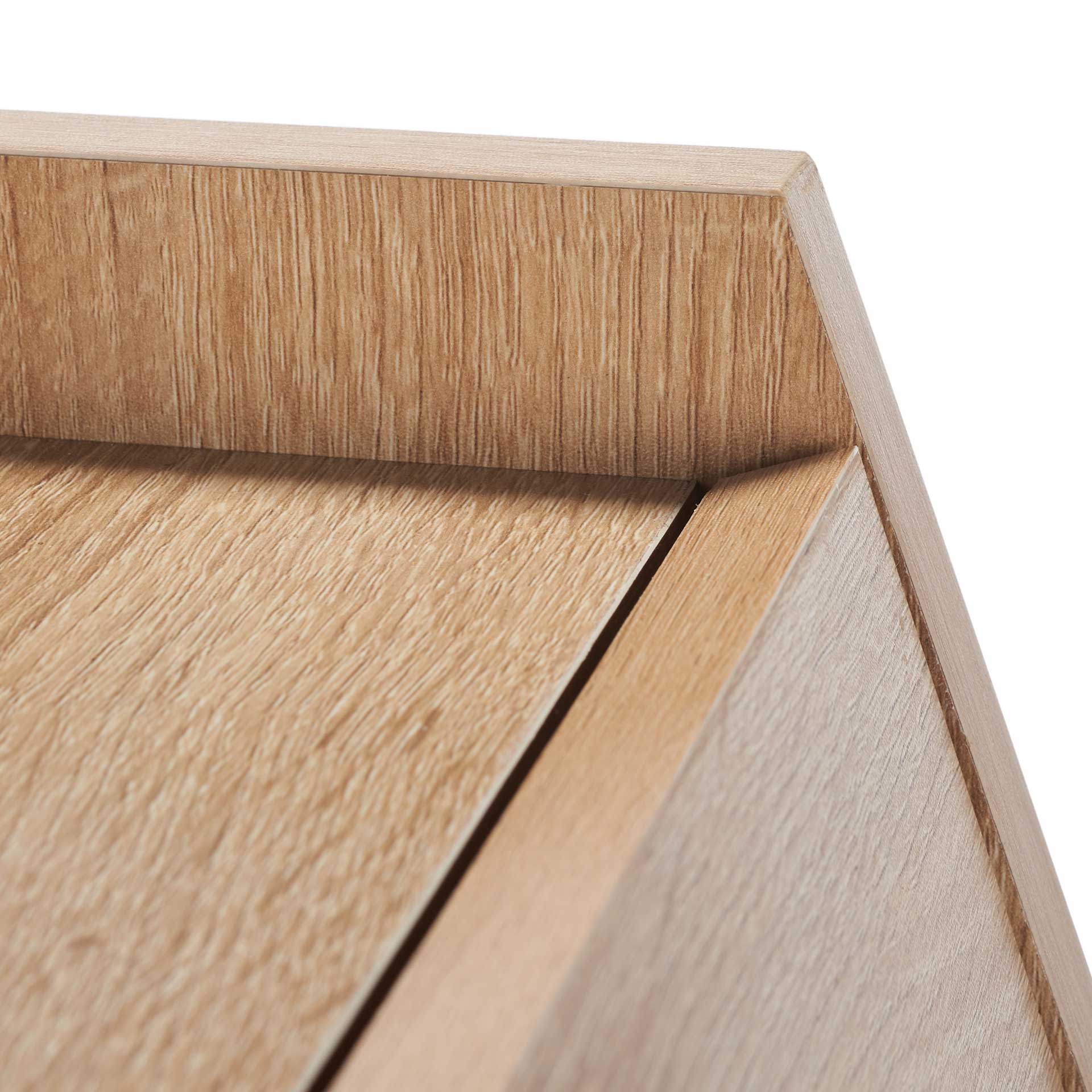 Xavier Modern Secretary Desk Natural/Black - Image 5