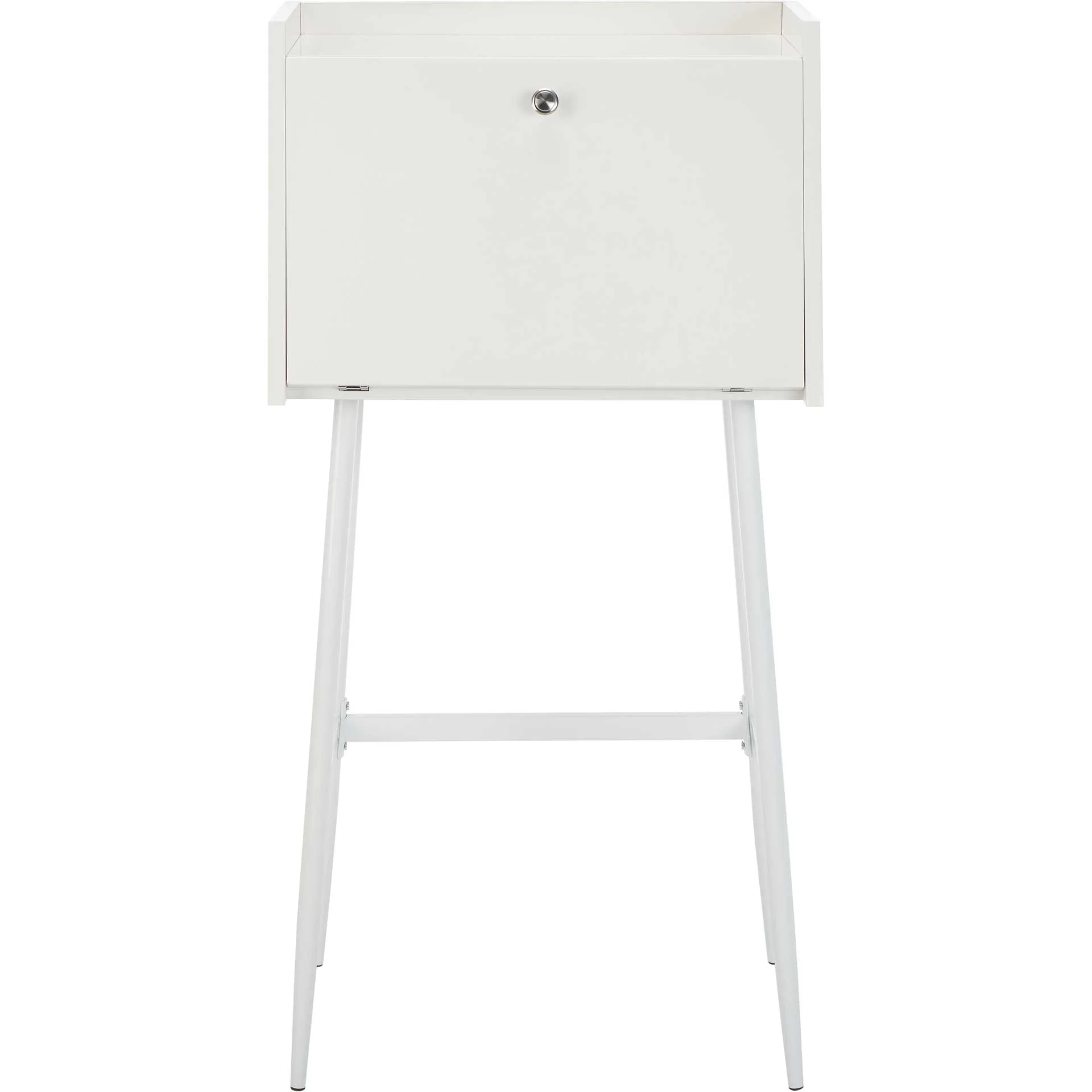 Xavier Modern Secretary Desk White/White - Image 2