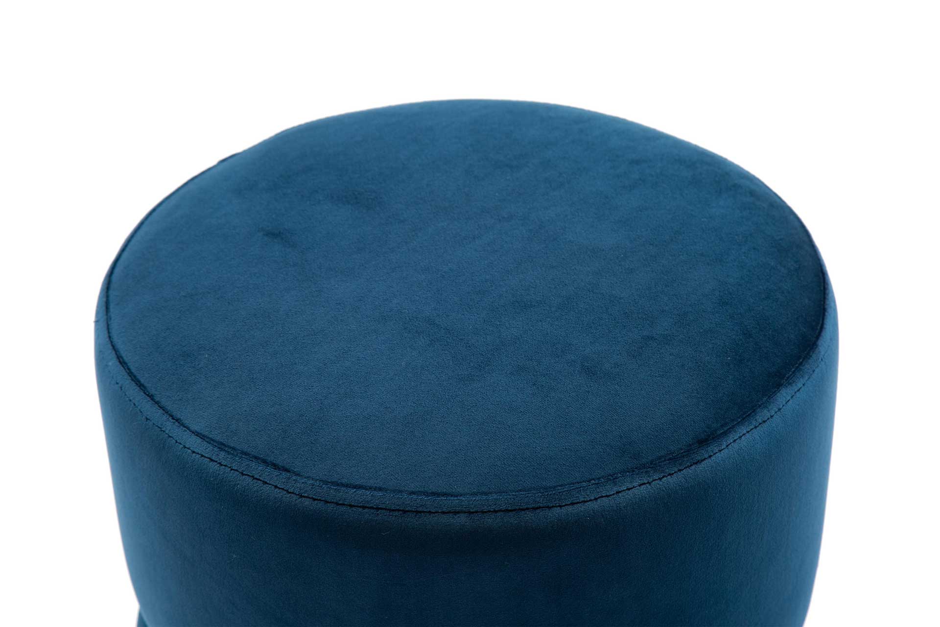 Yahia Velvet Ottoman Navy - Image 3