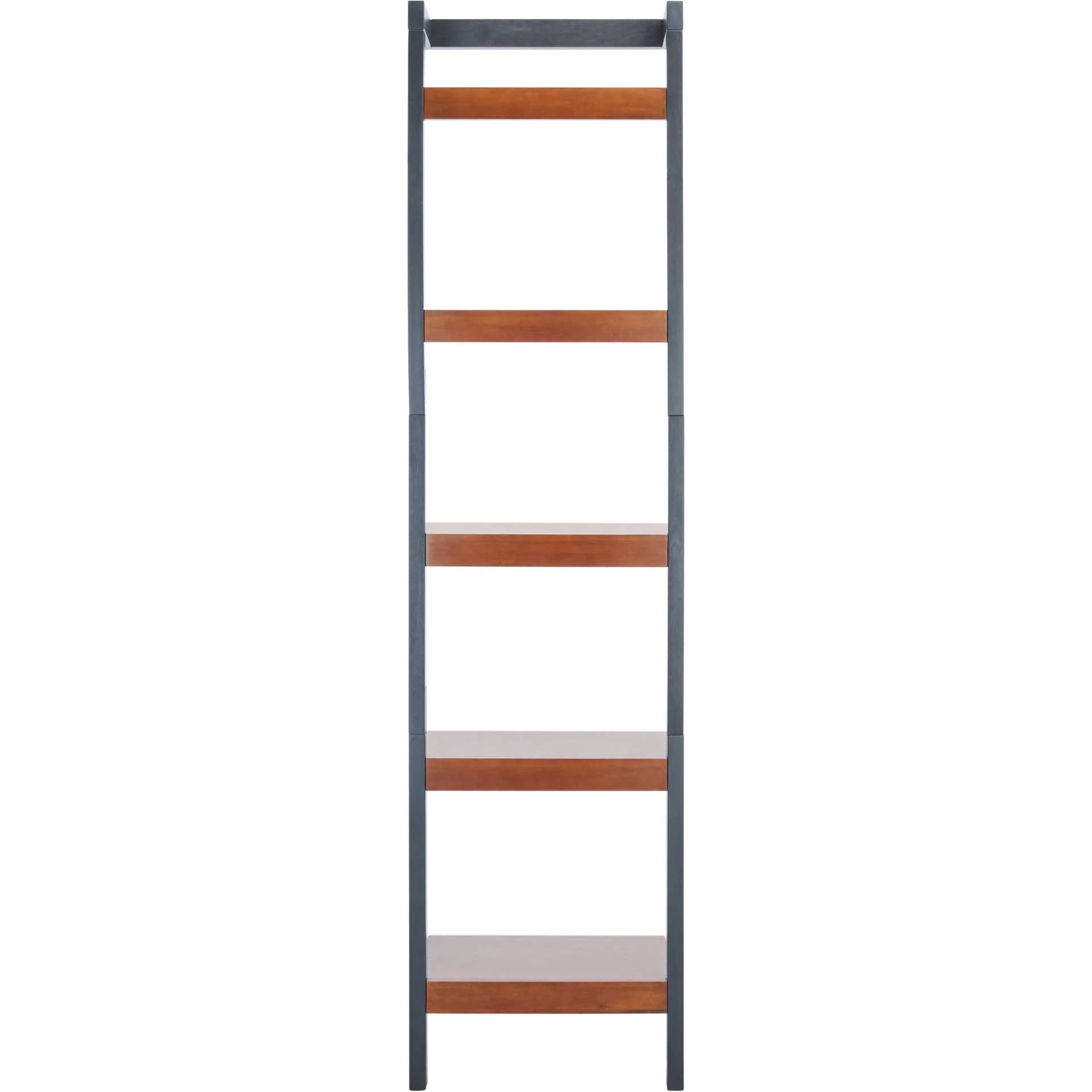Yara 5 Tier Leaning Etagere Honey Brown/Charcoal - Image 2