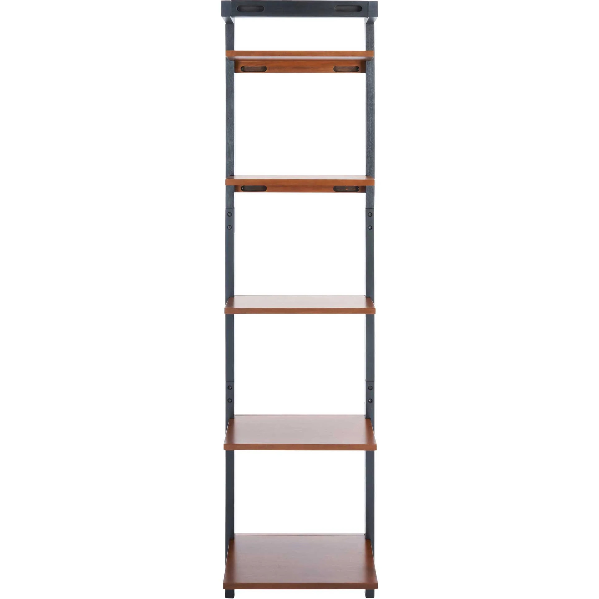 Yara 5 Tier Leaning Etagere Honey Brown/Charcoal - Image 3