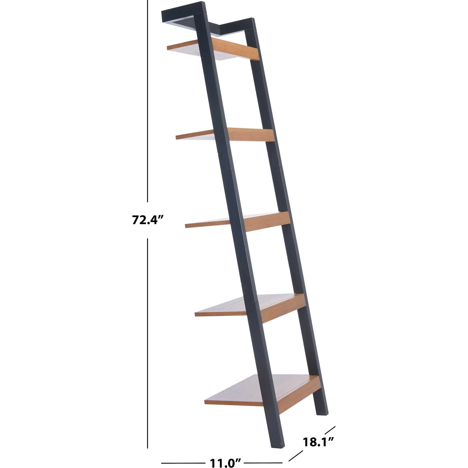 Yara 5 Tier Leaning Etagere Natural/Charcoal - Image 7
