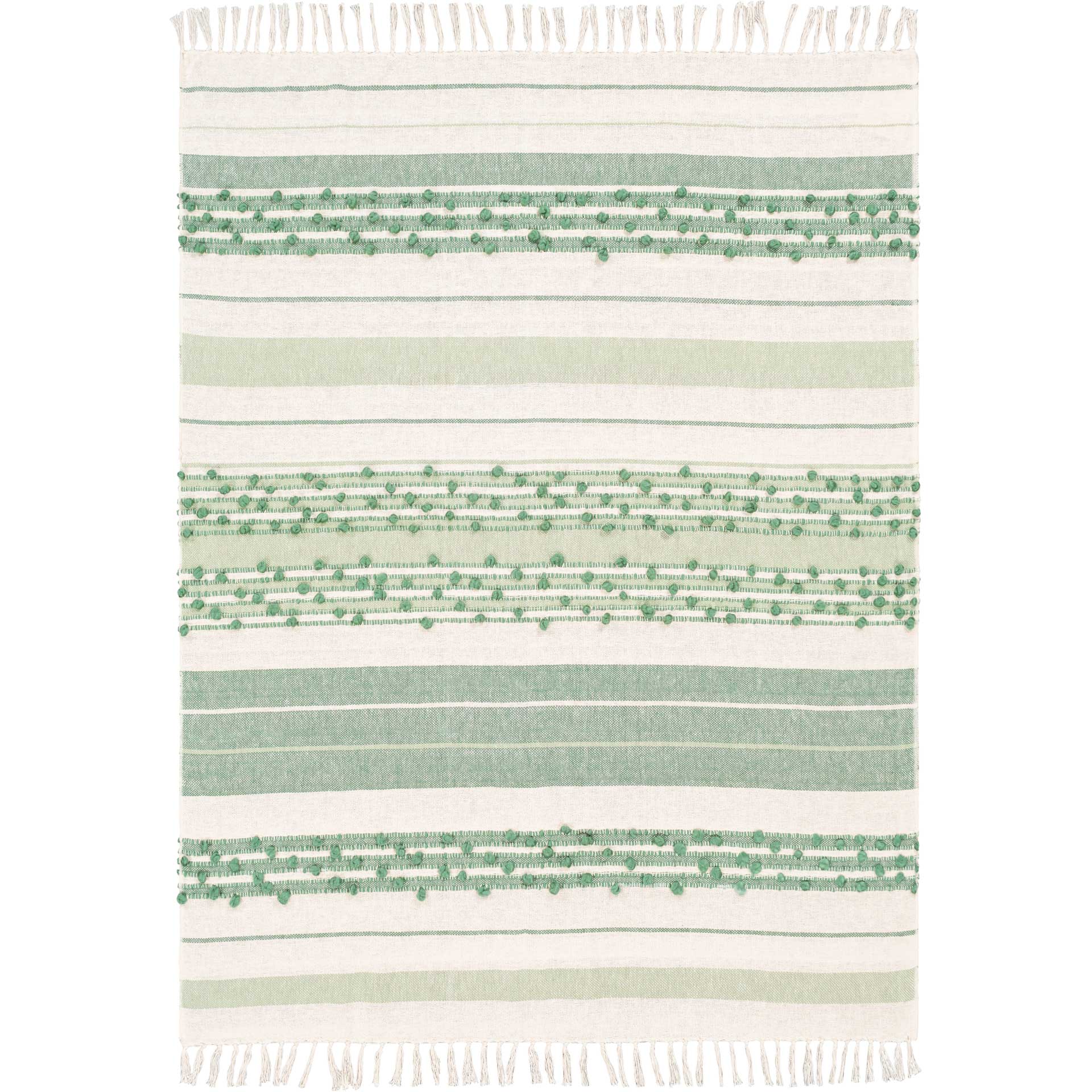 Yemariam Throw Mint/Emerald/Cream - Image 2