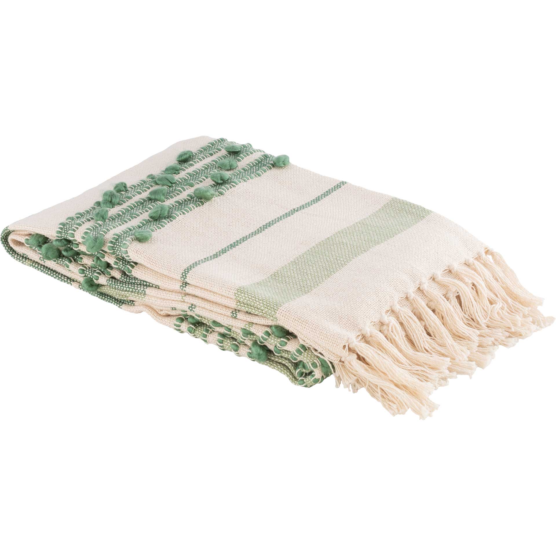 Yemariam Throw Mint/Emerald/Cream - Image 3