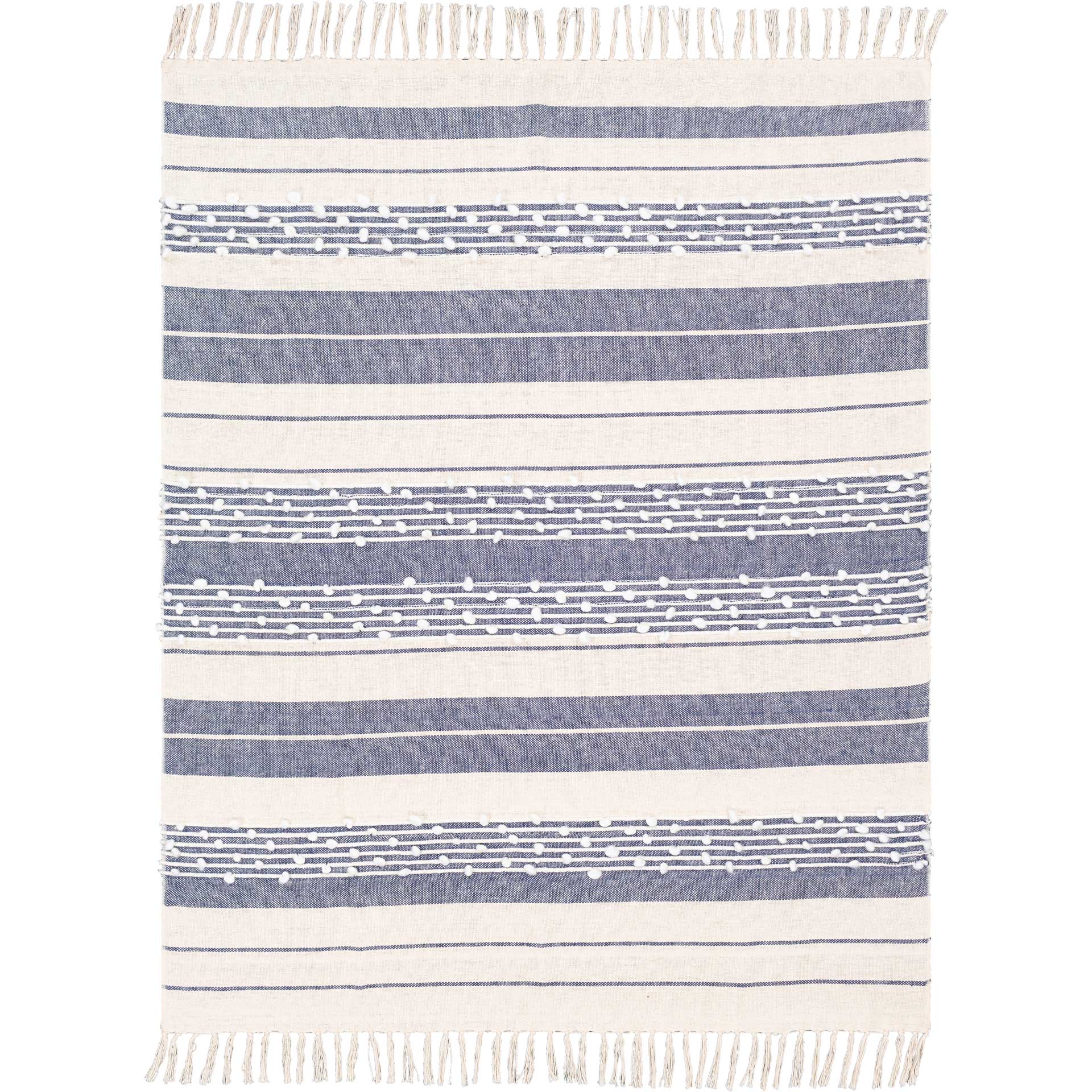 Yemariam Throw Navy/White/Cream - Image 2