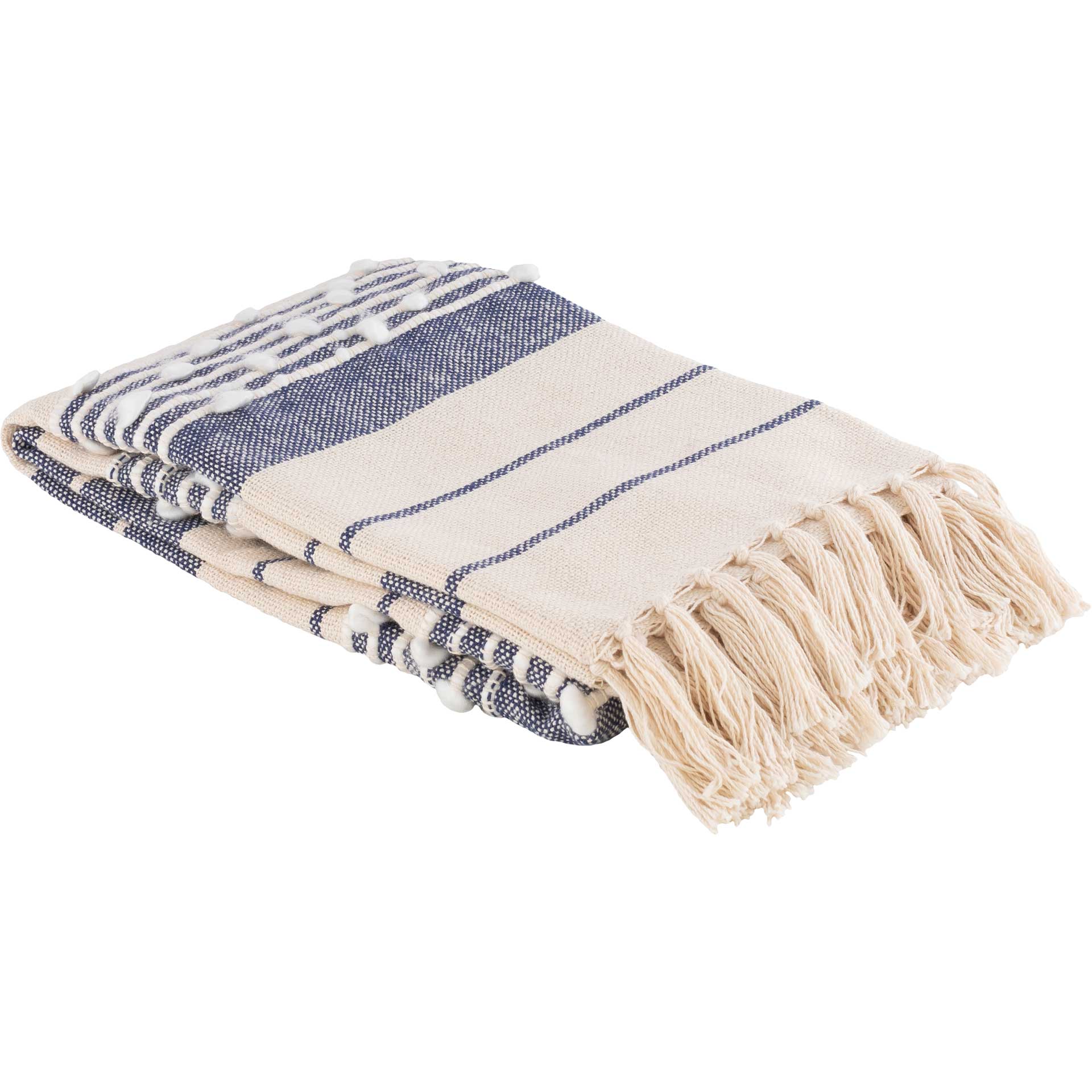 Yemariam Throw Navy/White/Cream - Image 3