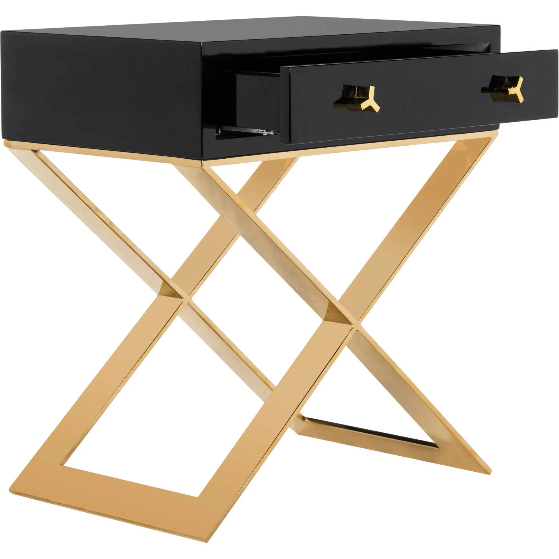 Yoali Side Table Black/Gold - Image 2