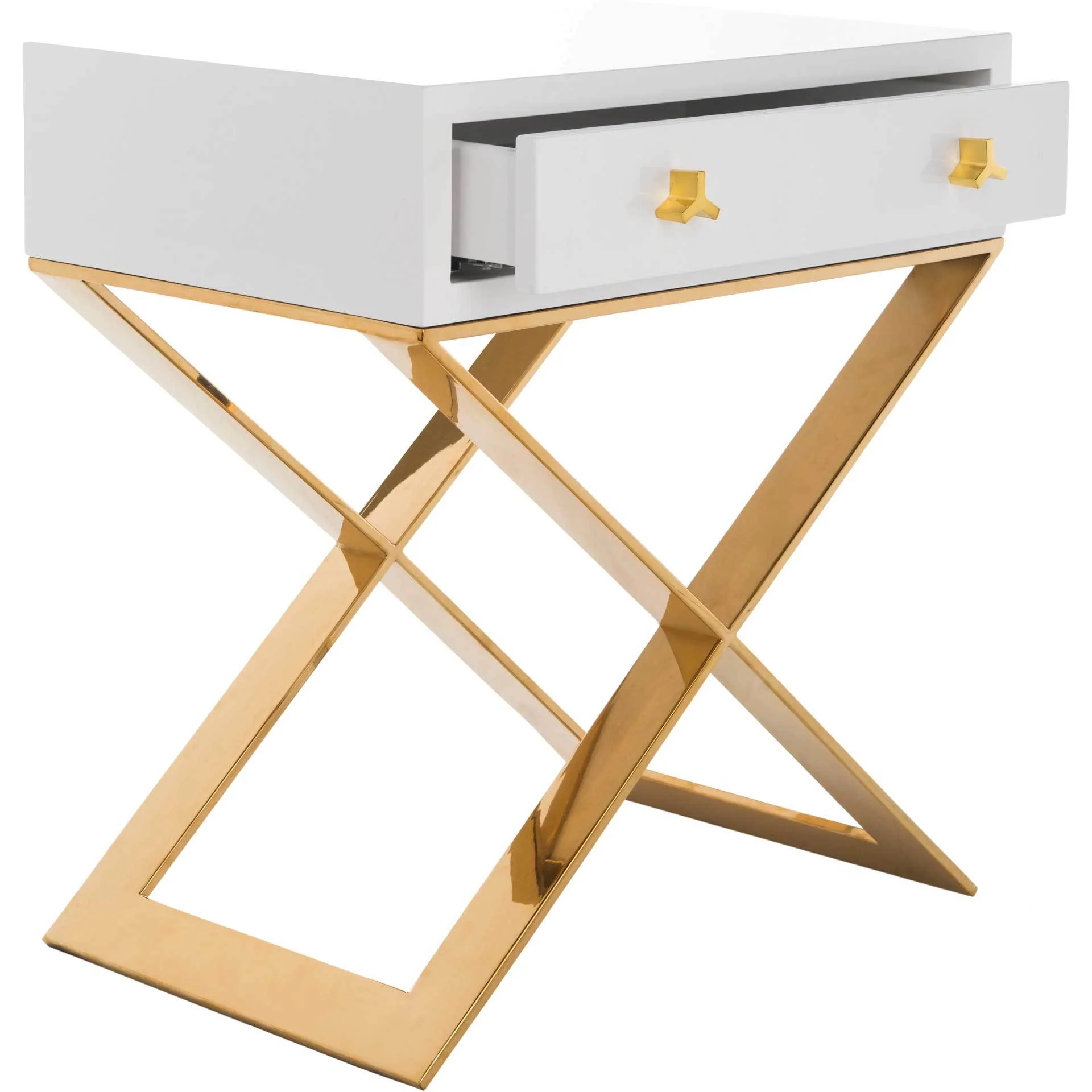 Yoali Side Table White/Gold - Image 2