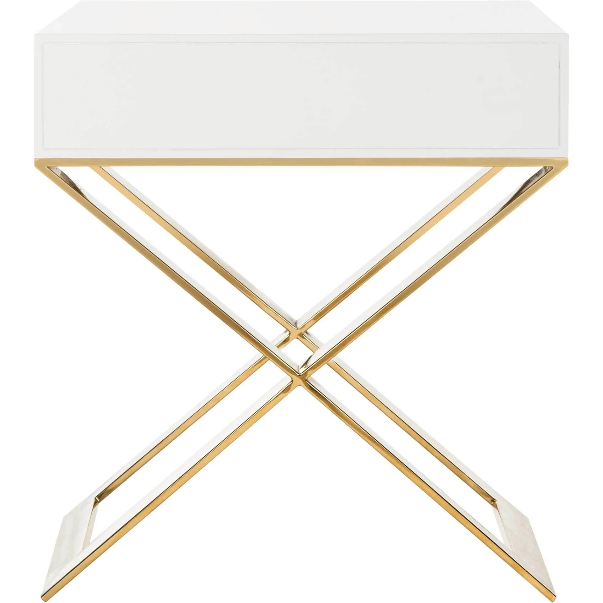 Yoali Side Table White/Gold - Image 3