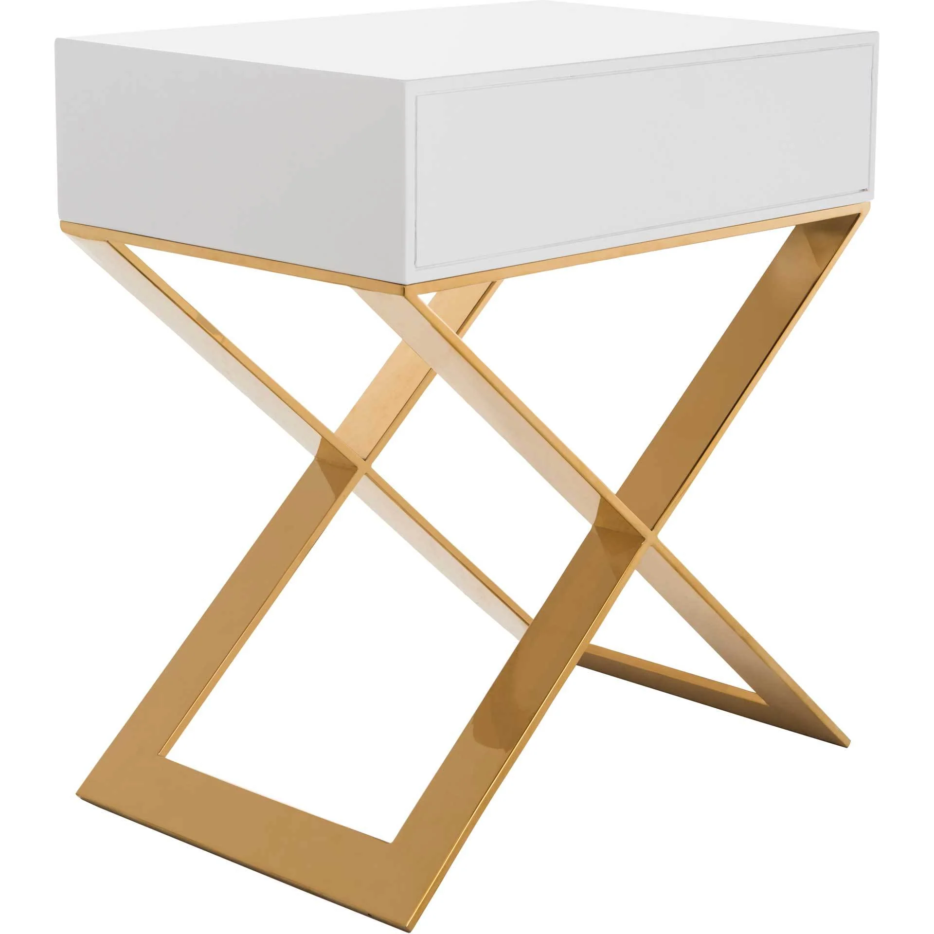 Yoali Side Table White/Gold - Image 5