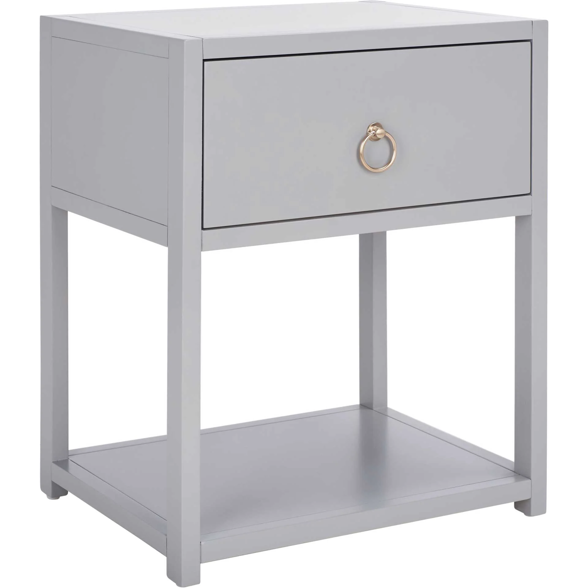 Yuan 1 Drawer 1 Shelf Nightstand Gray - Image 2