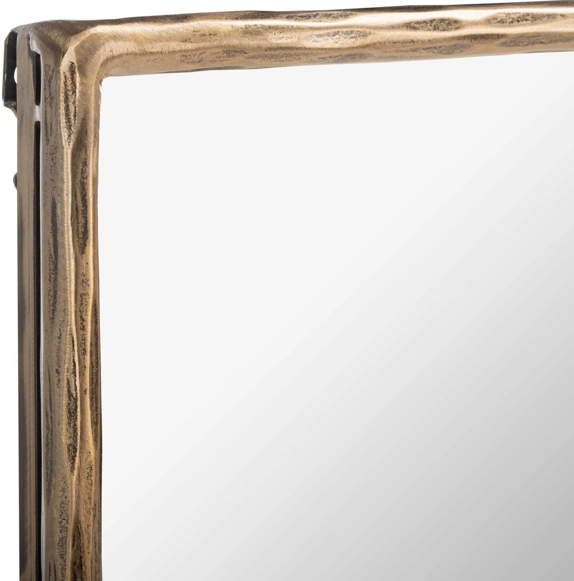Yves Square Metal Mirror Brass - Image 2