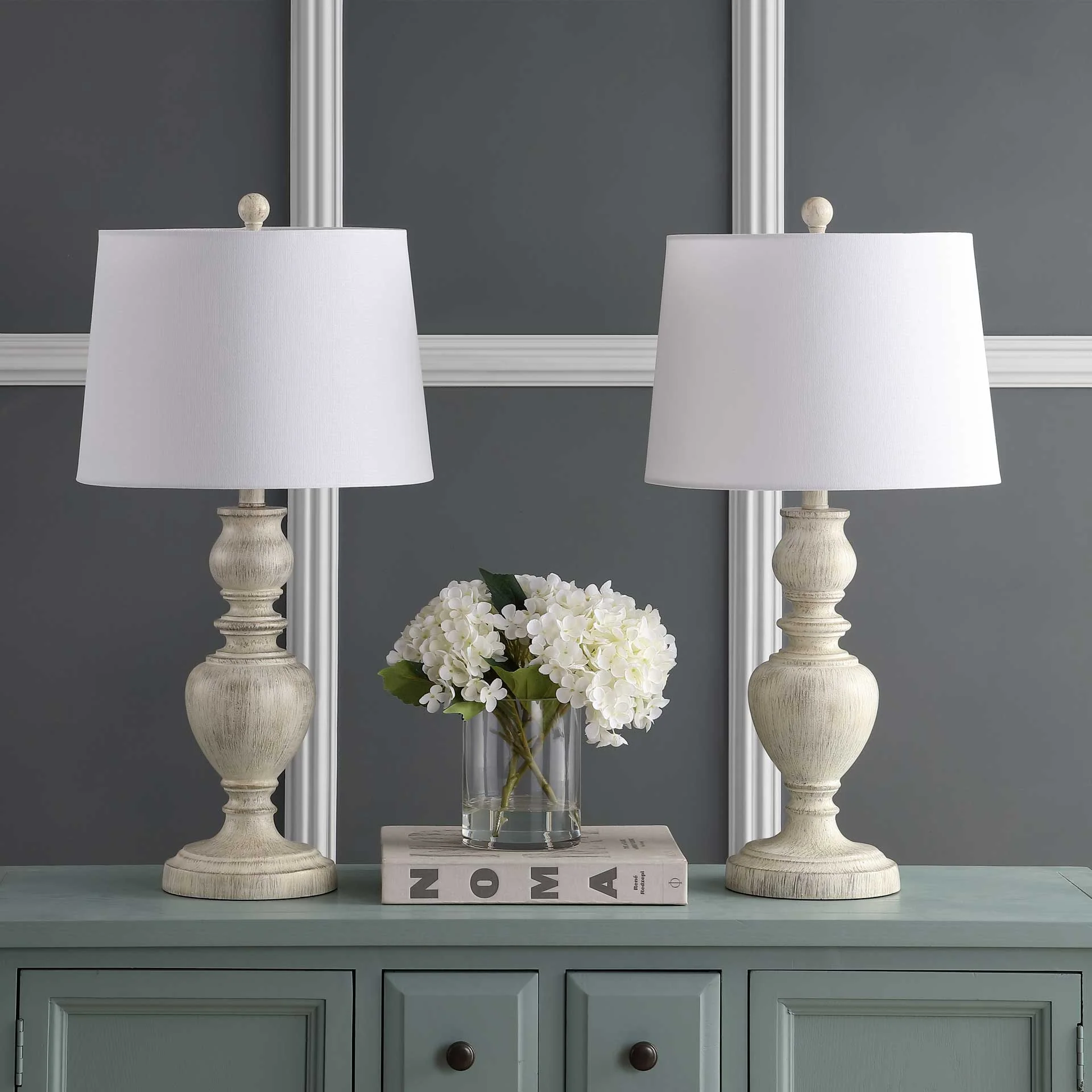 Zac Table Lamp White Wash (Set of 2) - Image 3